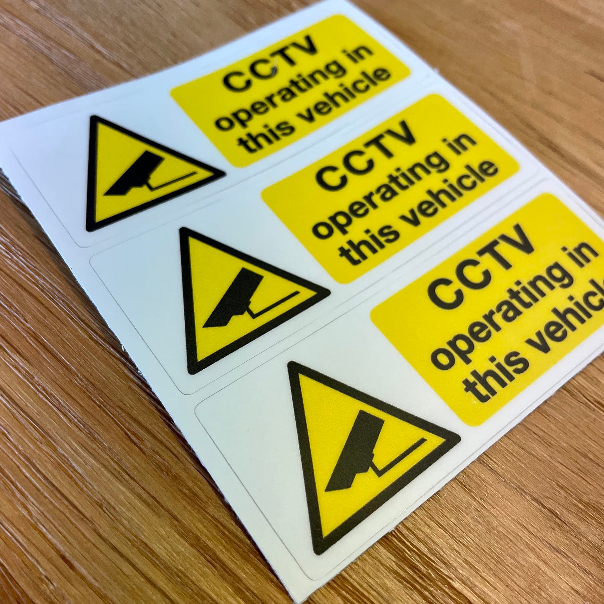 CCTV Operating in This Vehicle Stickers – 80 × 30 mm - product detail 4