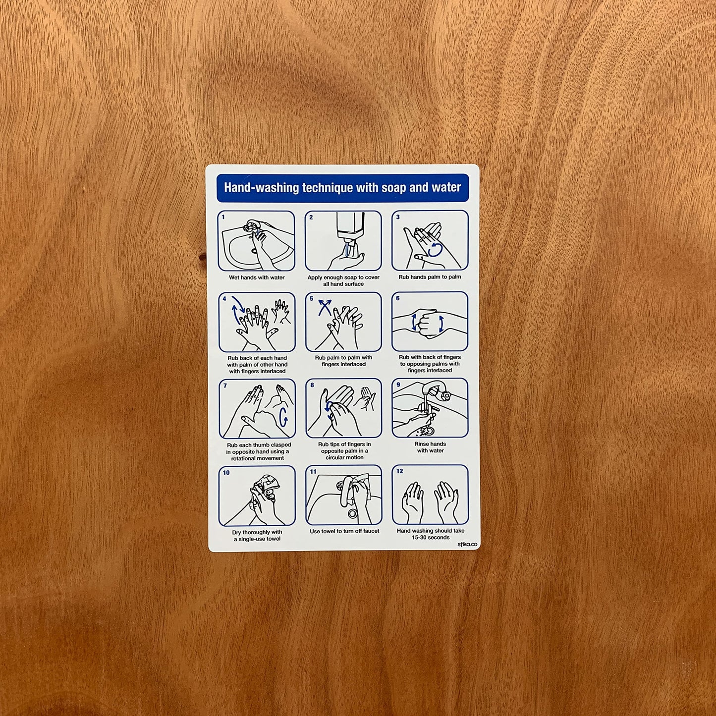 Hand-Washing Technique Signs - product detail