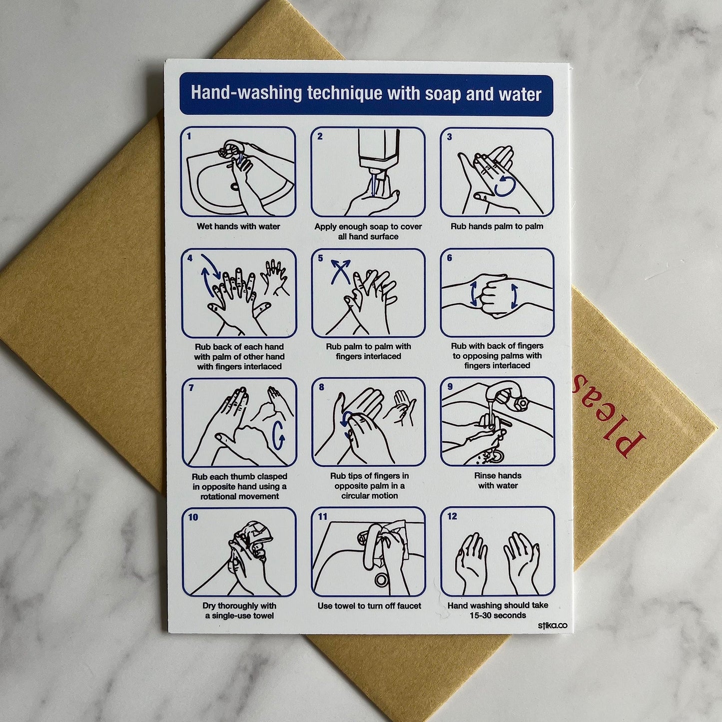 Hand-Washing Technique Signs - product detail