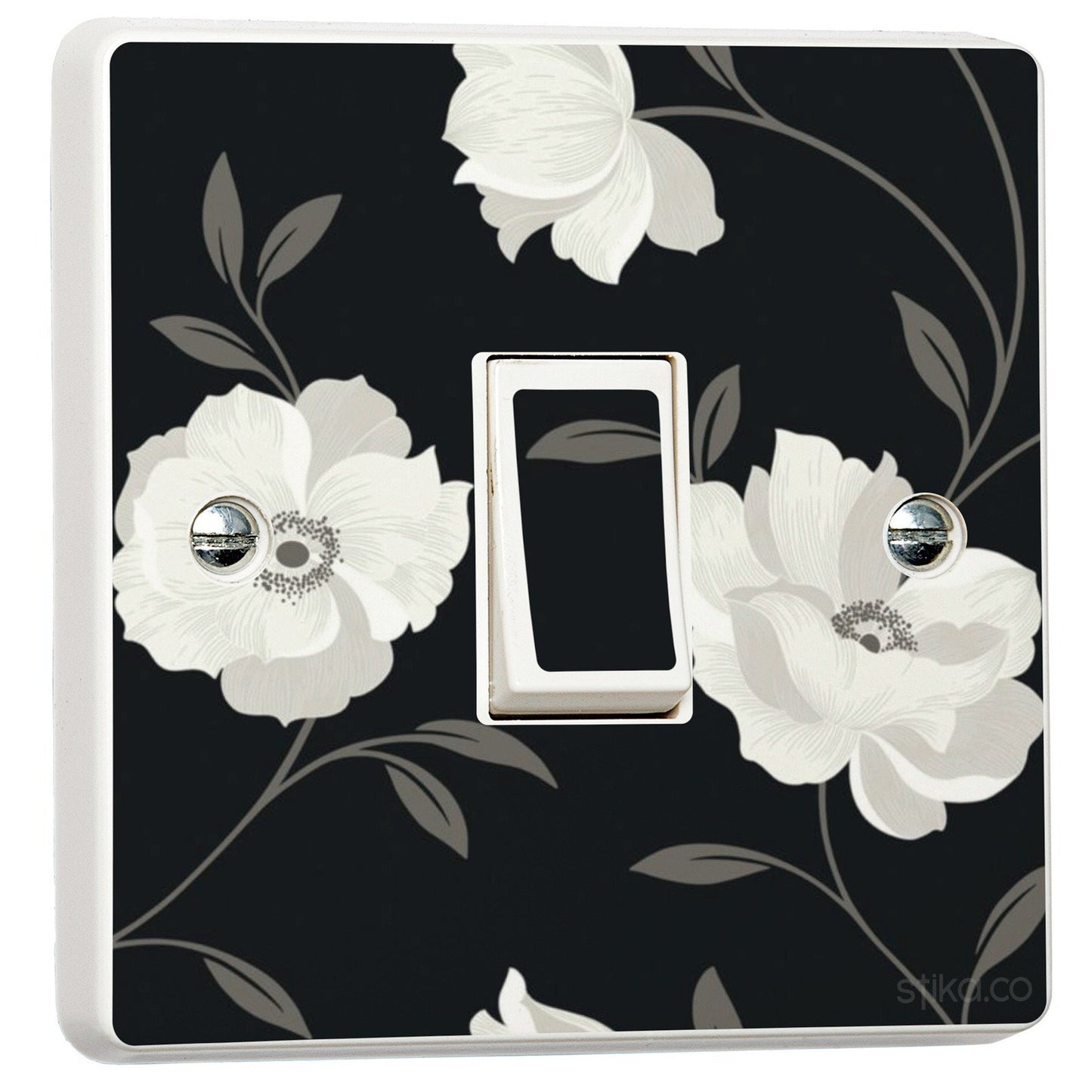 Floral Wallpaper decorative light switch cover sticker design