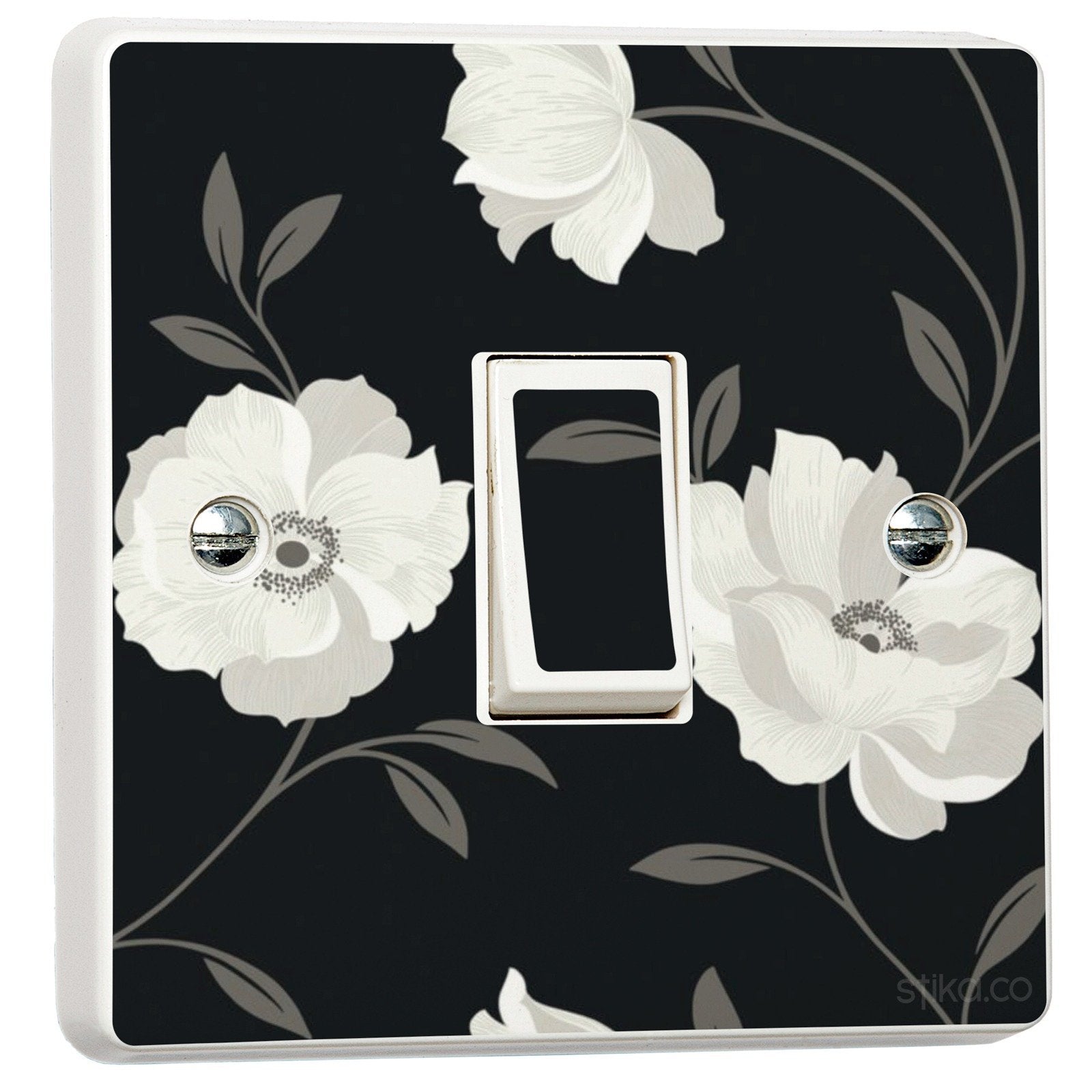 Floral Wallpaper decorative light switch cover sticker design