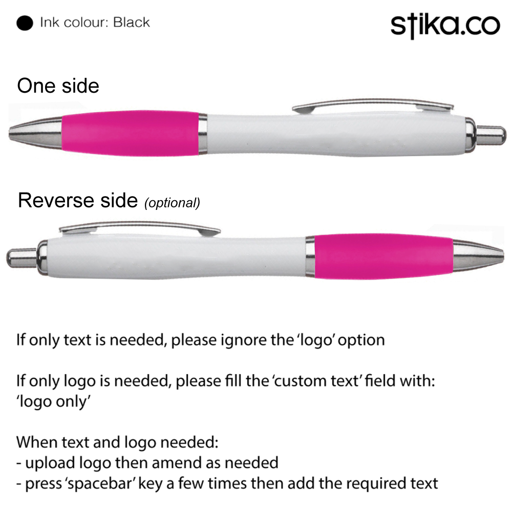Custom logo pink promotional pen