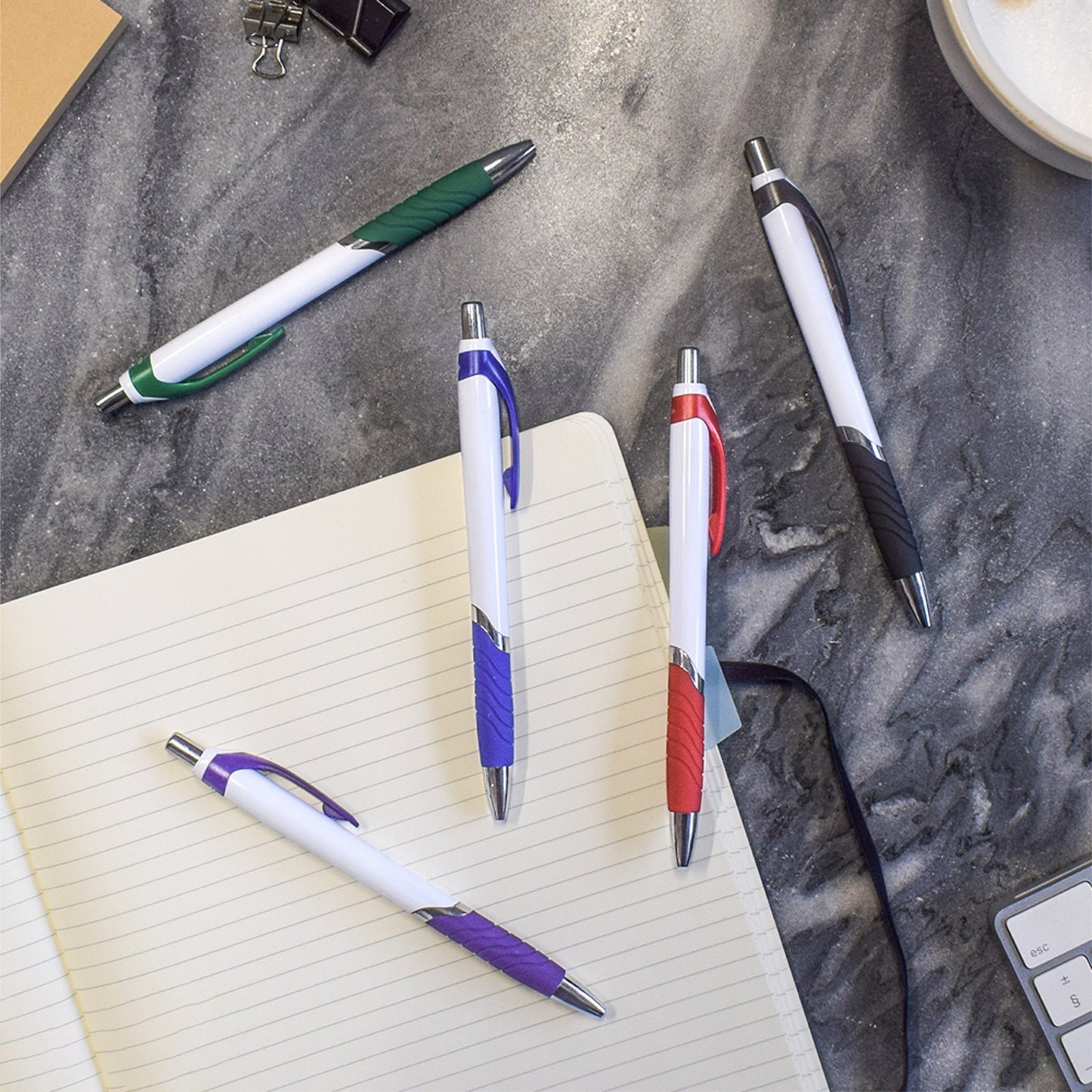 Personalised Athena Chrome Pen custom printed with a business logo
