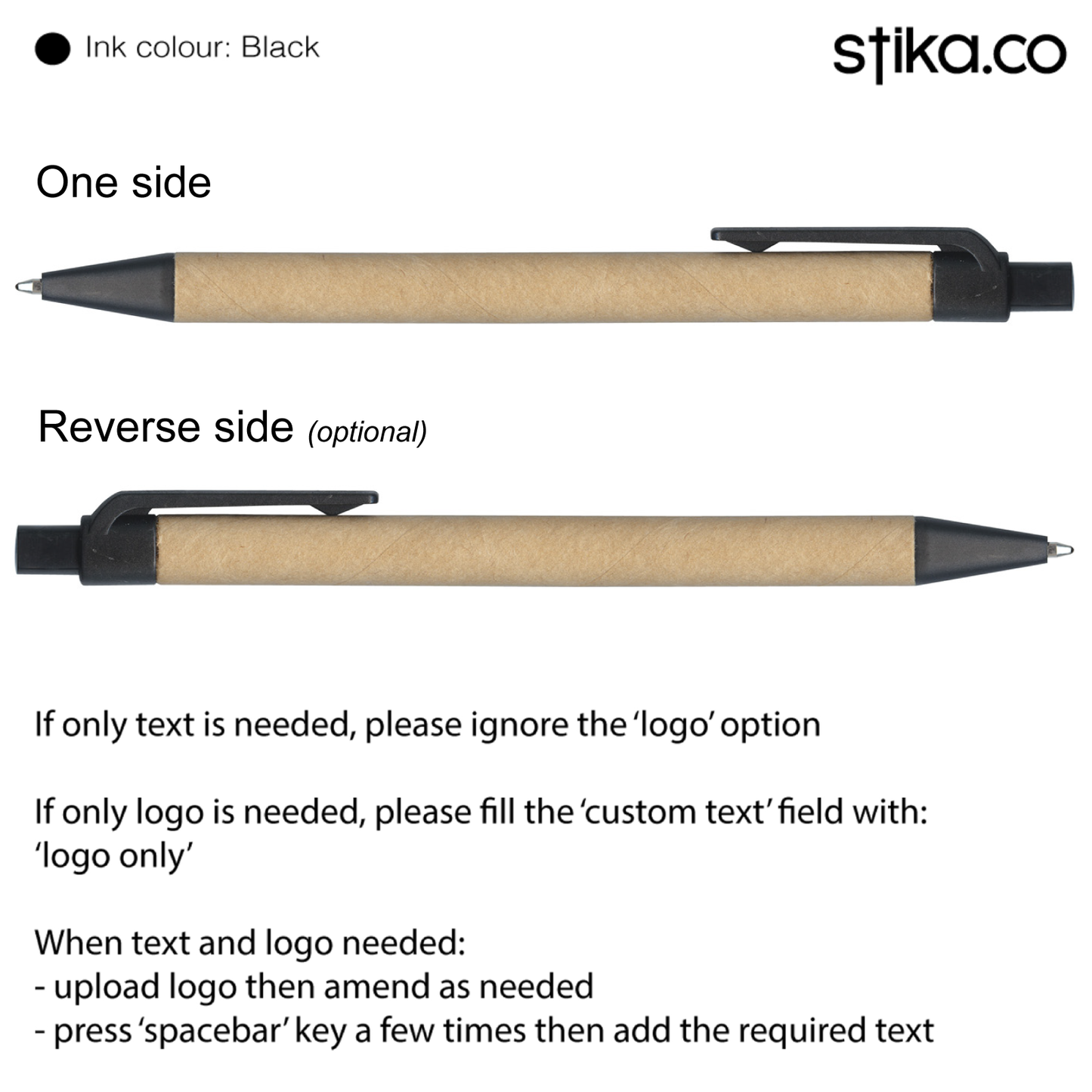 Personalised Cardboard Eco Pen