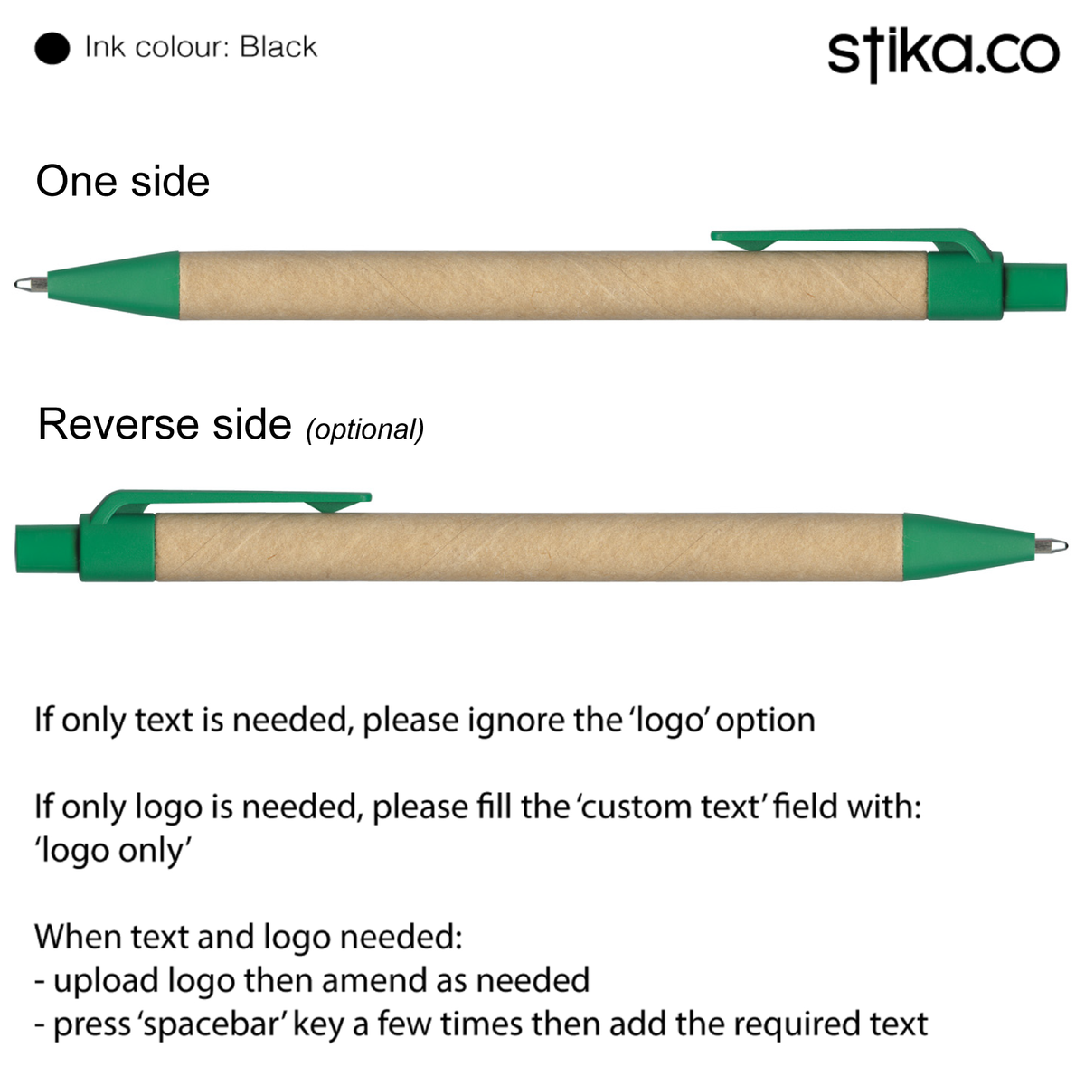 Personalised Cardboard Eco Pen