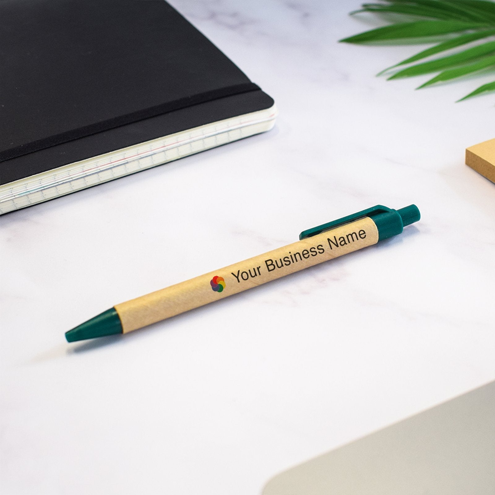Personalised Biosense Eco Pen custom printed with a business logo