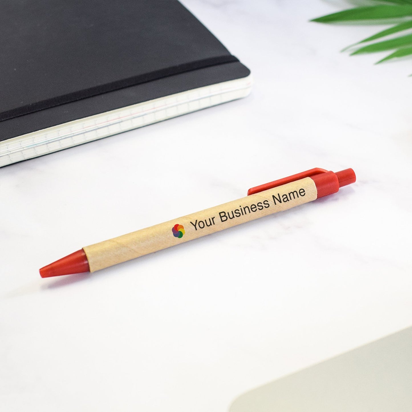 Personalised Biosense Eco Pen custom printed with a business logo
