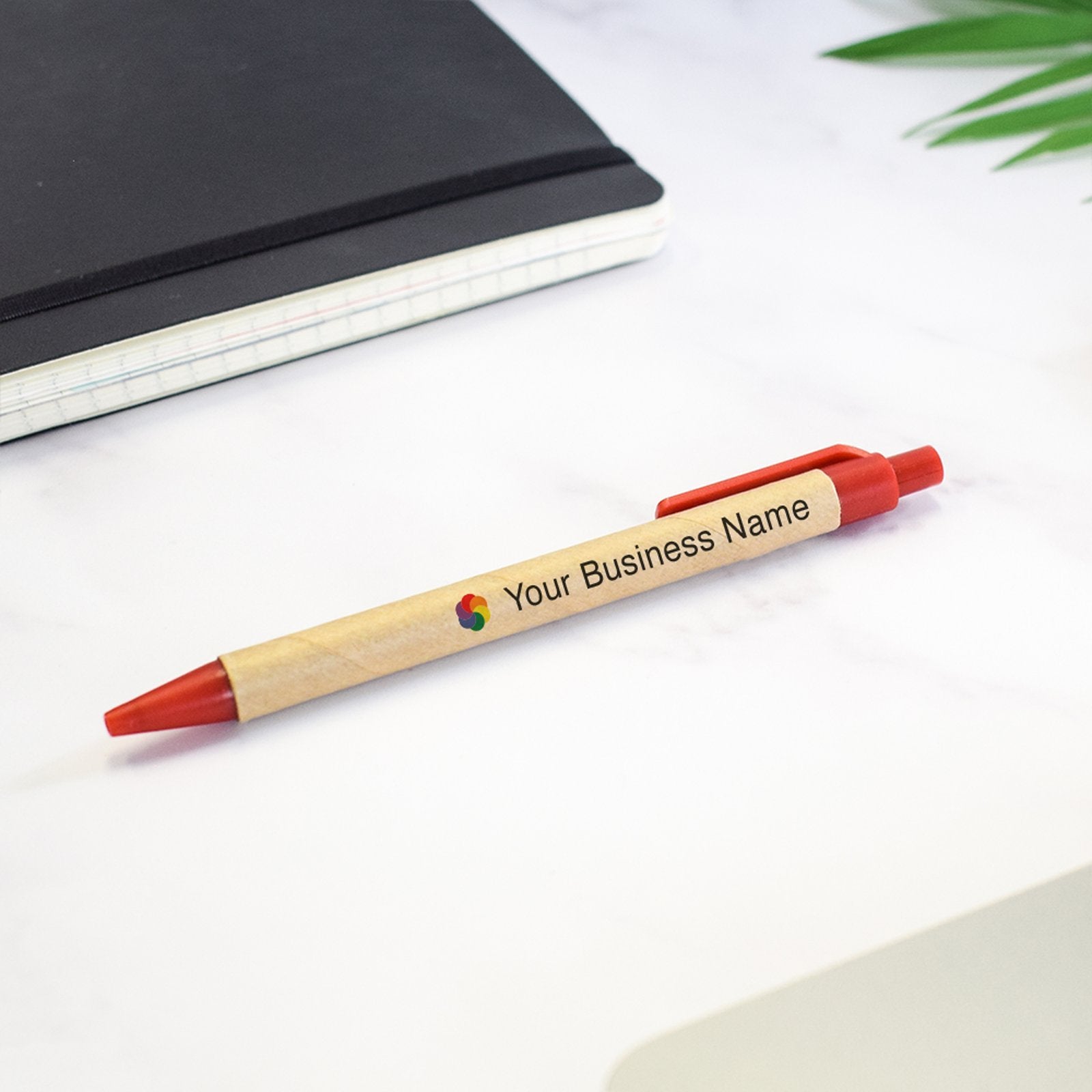 Personalised Biosense Eco Pen custom printed with a business logo