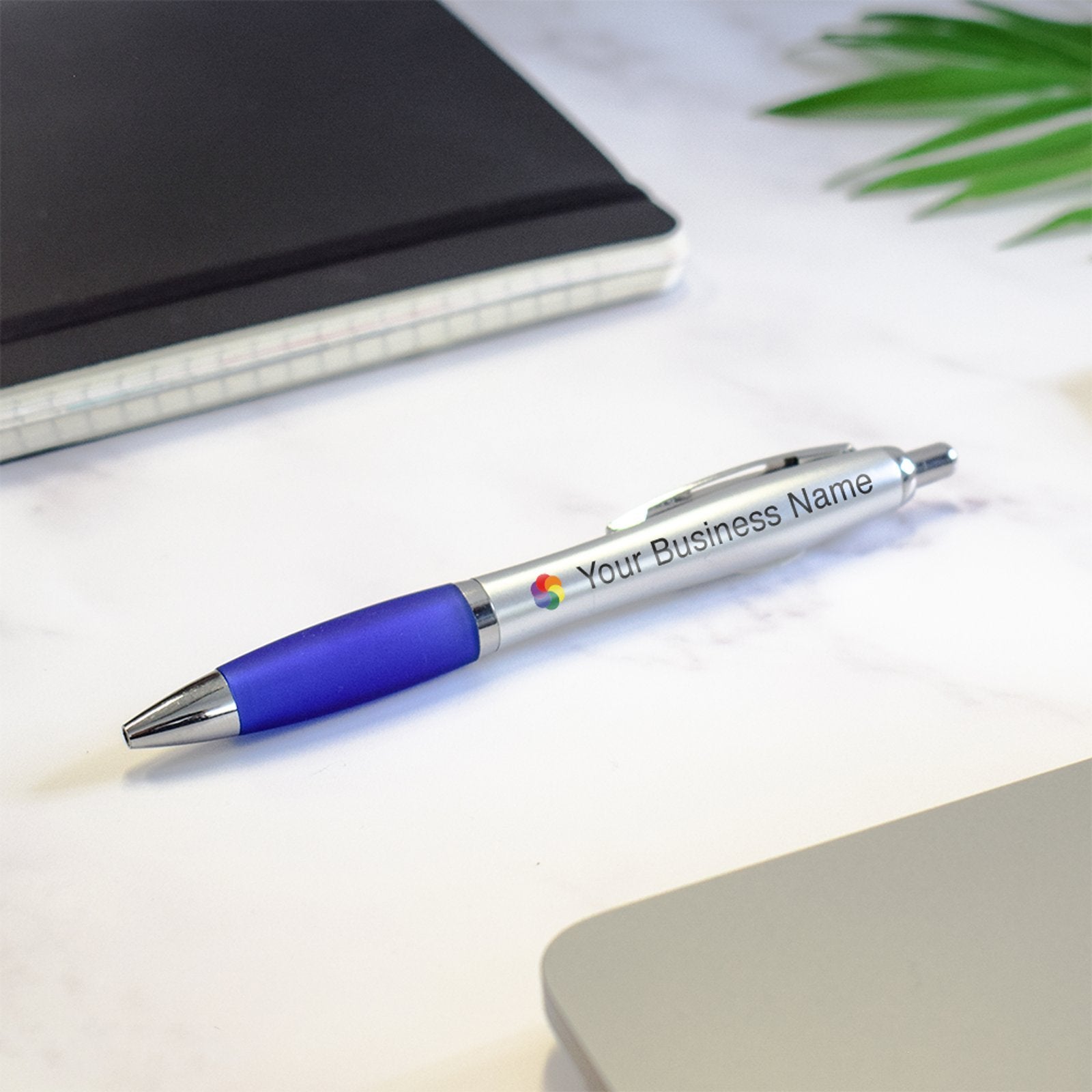 Personalised Silver Barrel Pen personalised promotional pen product image