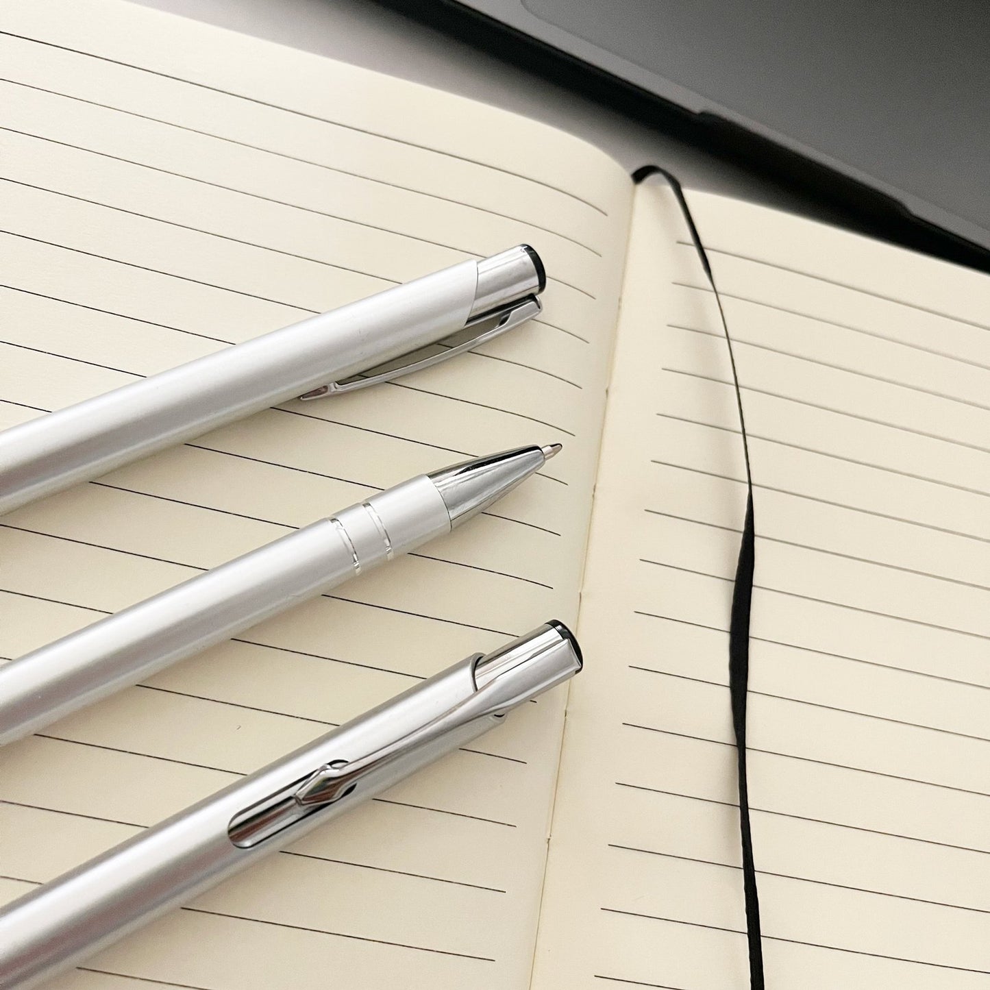 Personalised Electra Metal Pen custom printed with a business logo