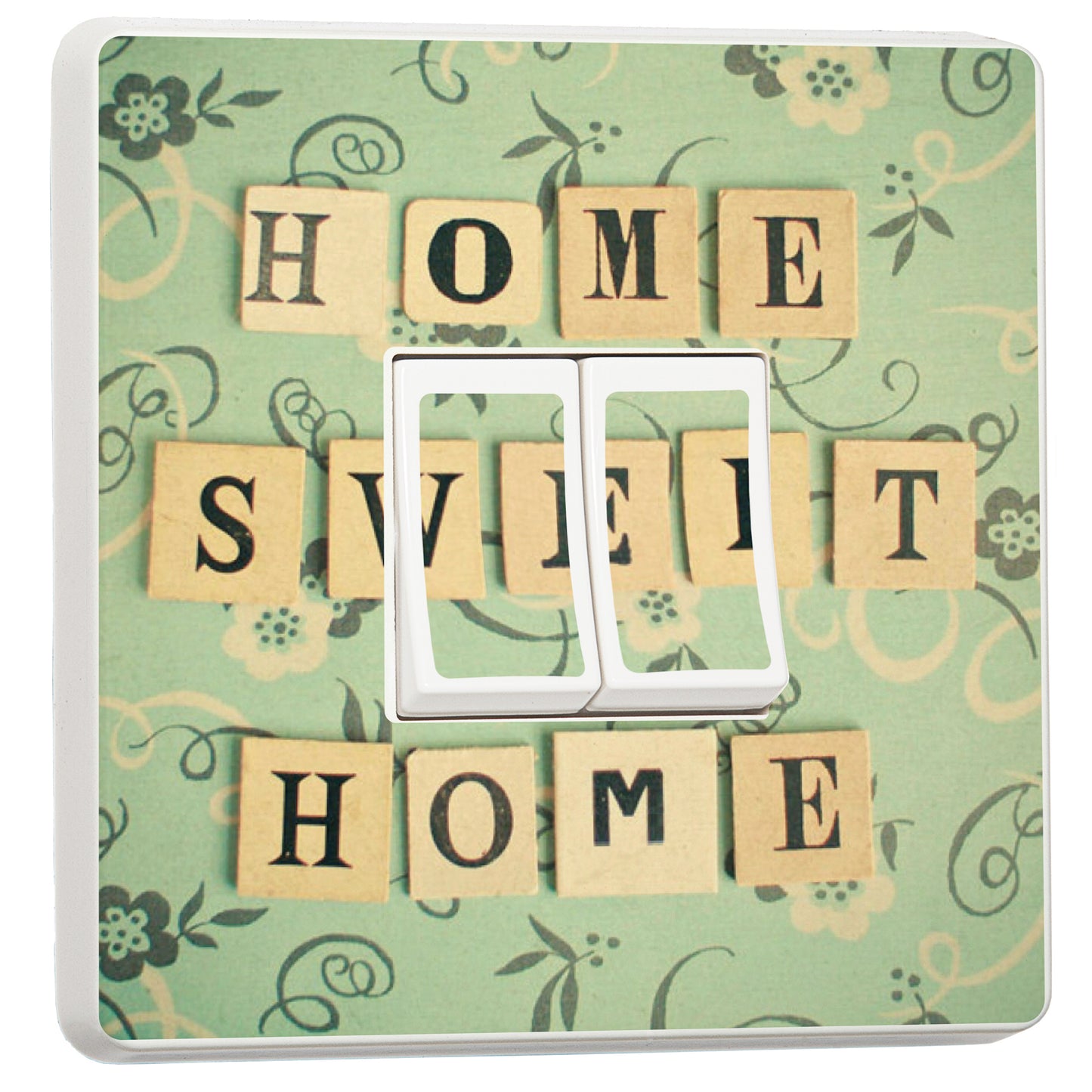 Set of 2 Home Sweet Home self-adhesive vinyl switch cover decals