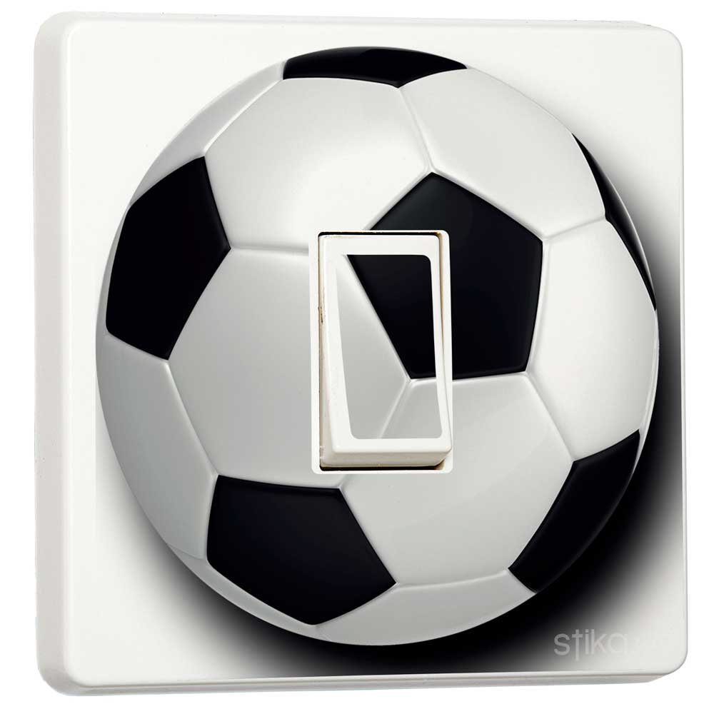 Football Ball light switch sticker for a compatible UK single switch