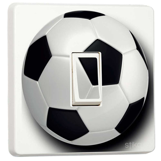 Football Ball light switch sticker for a compatible UK single switch