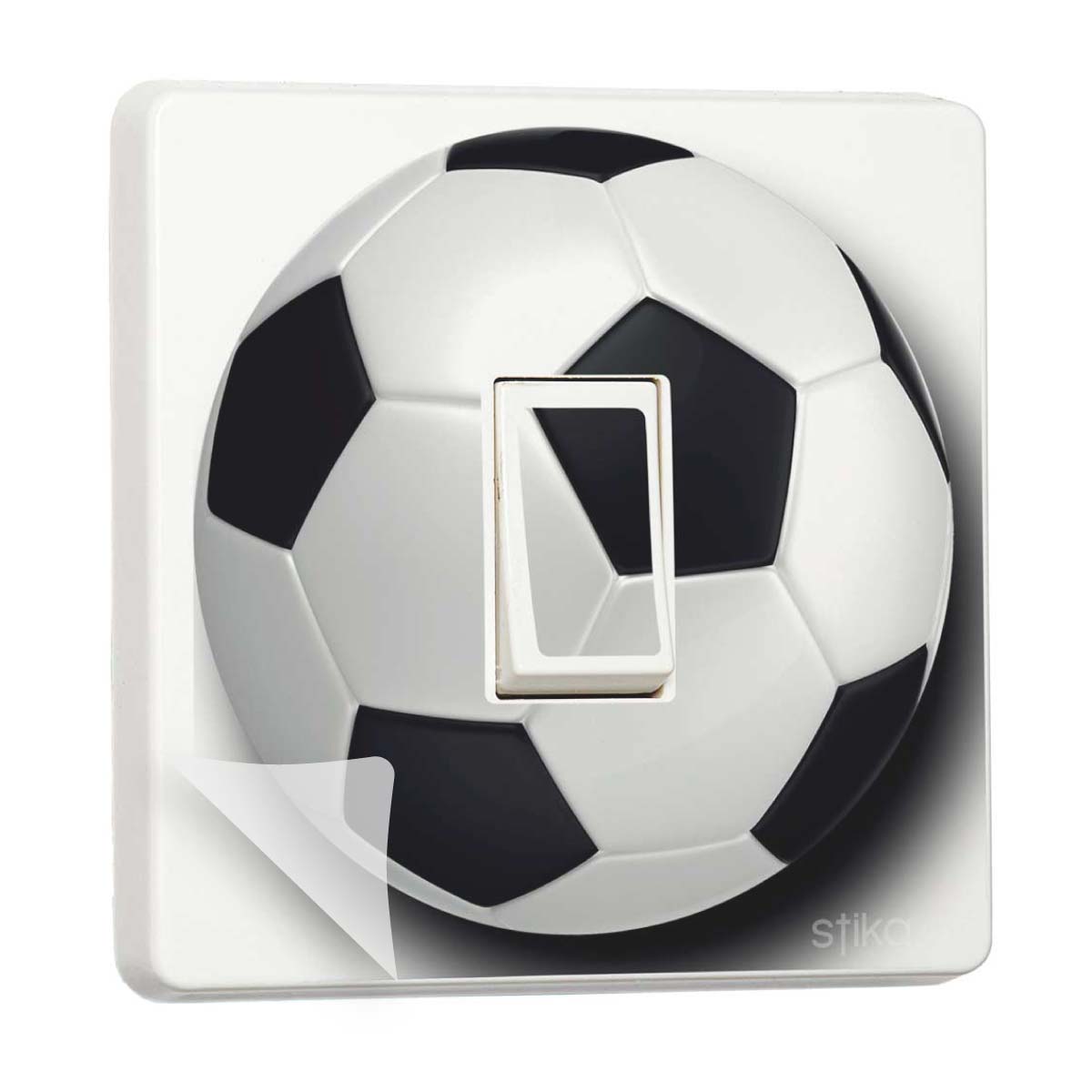 Set of 2 Football Ball self-adhesive vinyl switch cover decals