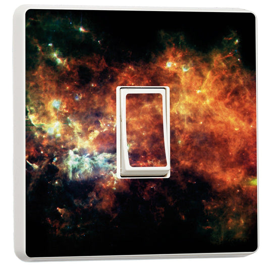 Vulpecula Constellation light switch sticker for a compatible UK single switch