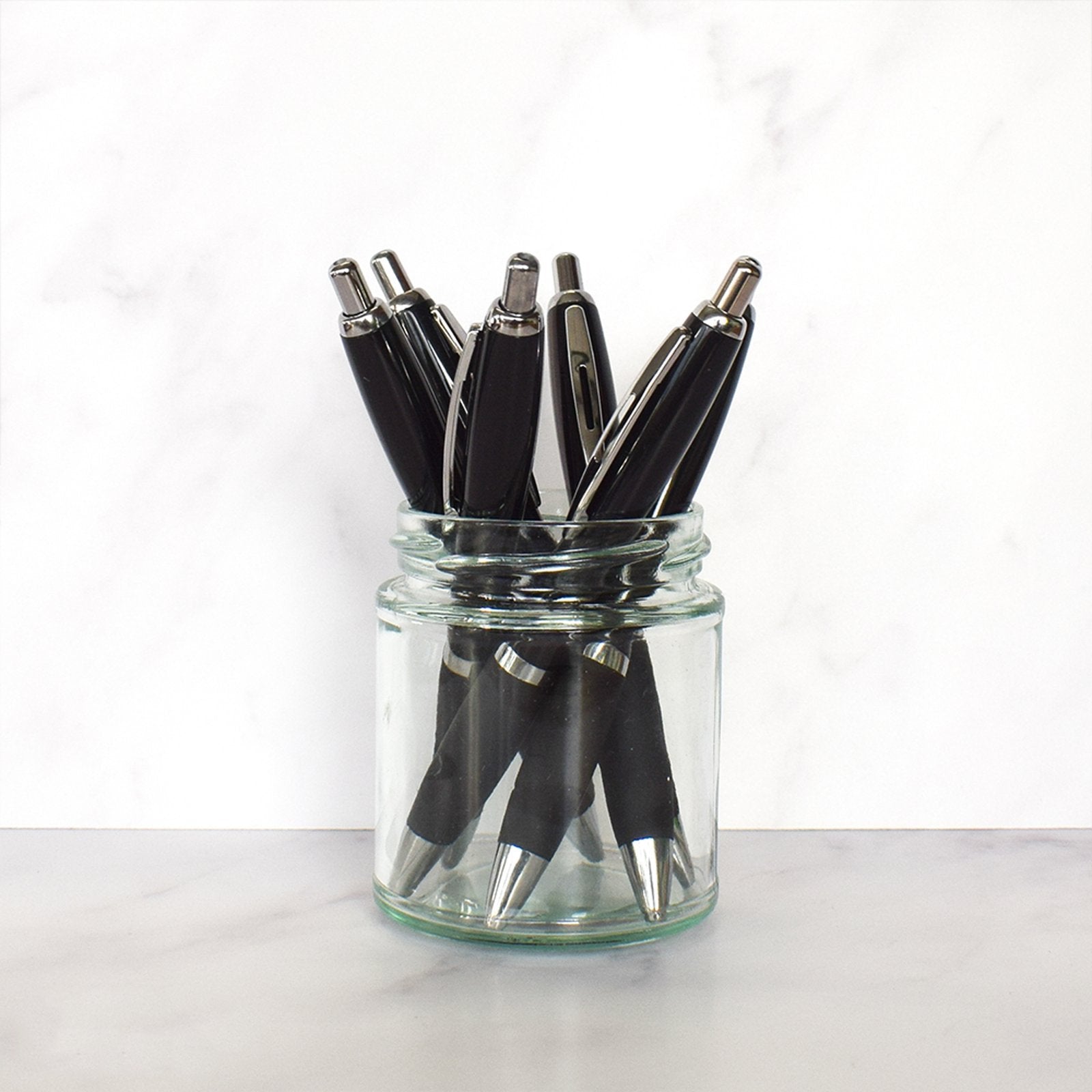 Personalised Black Gloss Pen personalised promotional pen product image