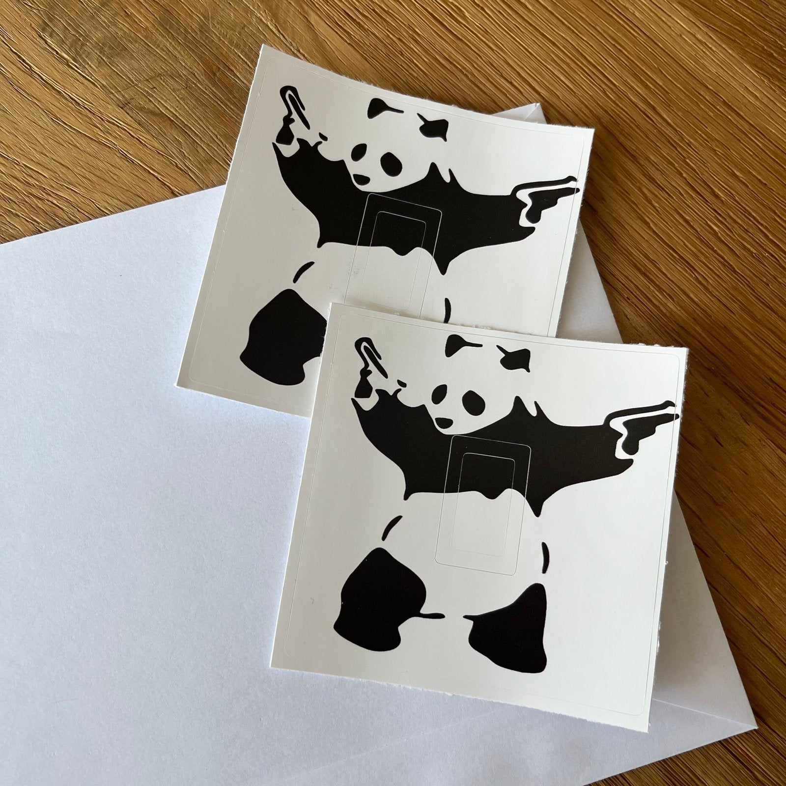 Banksy Panda decorative light switch cover sticker design