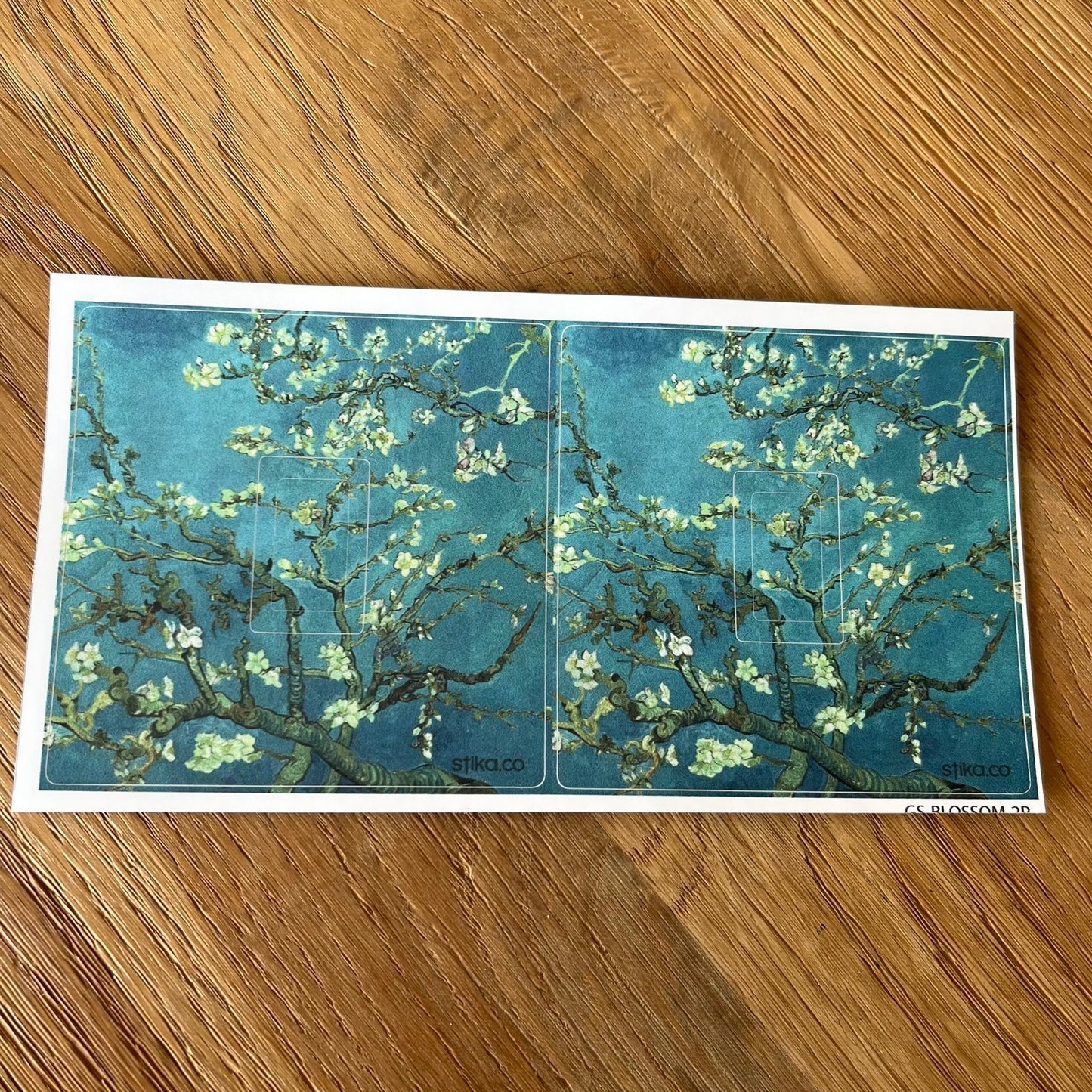 Van Gogh Blossom light switch sticker for a compatible UK single or double switch - view 7