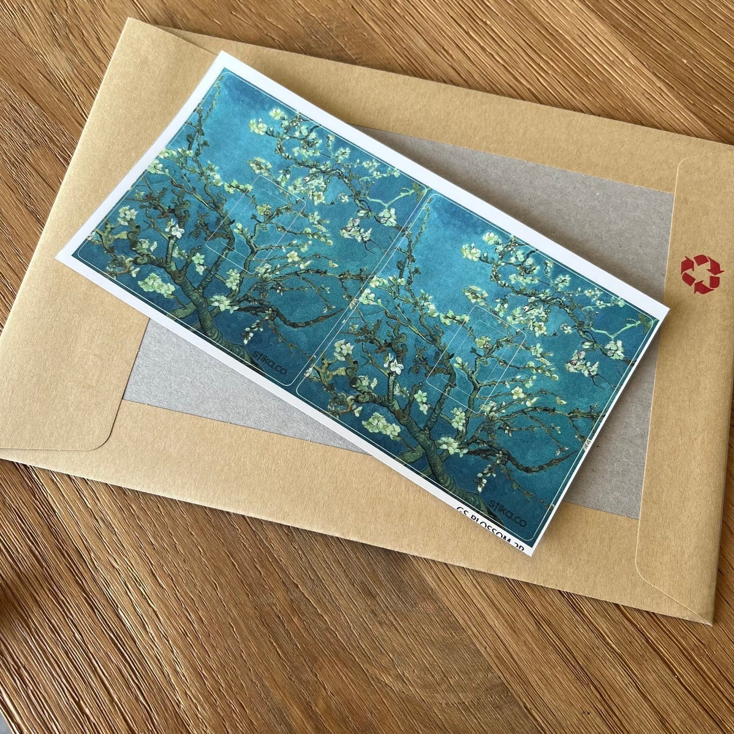 Set of 2 Van Gogh Blossom self-adhesive vinyl switch cover decals - view 8