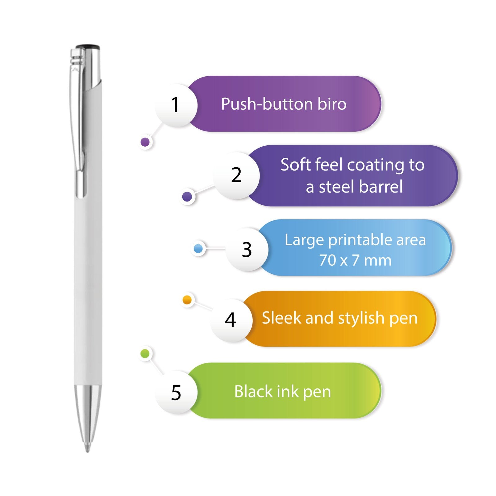 Personalised A5 notebook and pen set – product image 3
