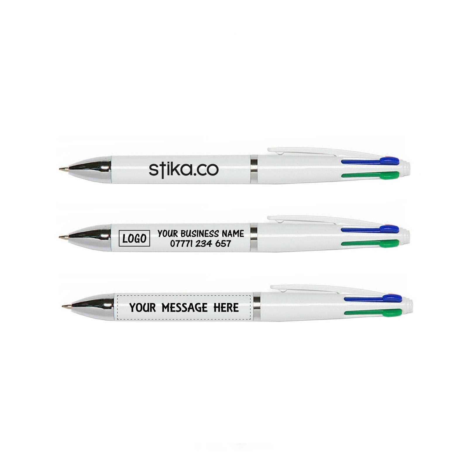 Personalised Quatro Four-Colour Pen personalised promotional pen product image