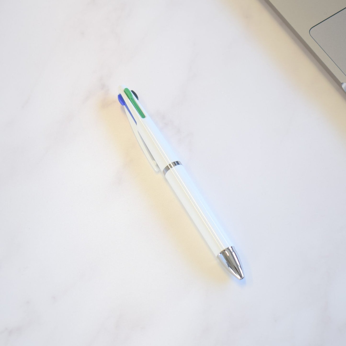 Personalised Quatro Four-Colour Pen custom printed with a business logo