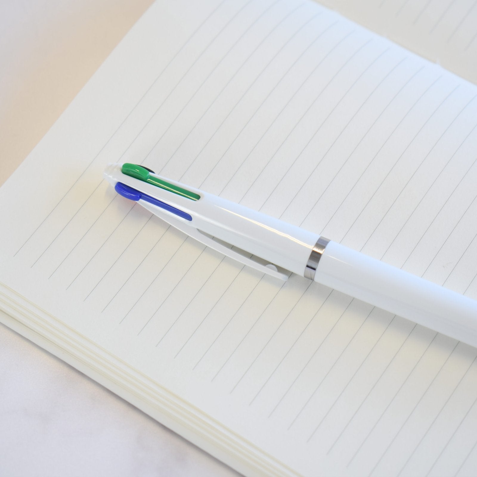 Personalised Quatro Four-Colour Pen custom printed with a business logo