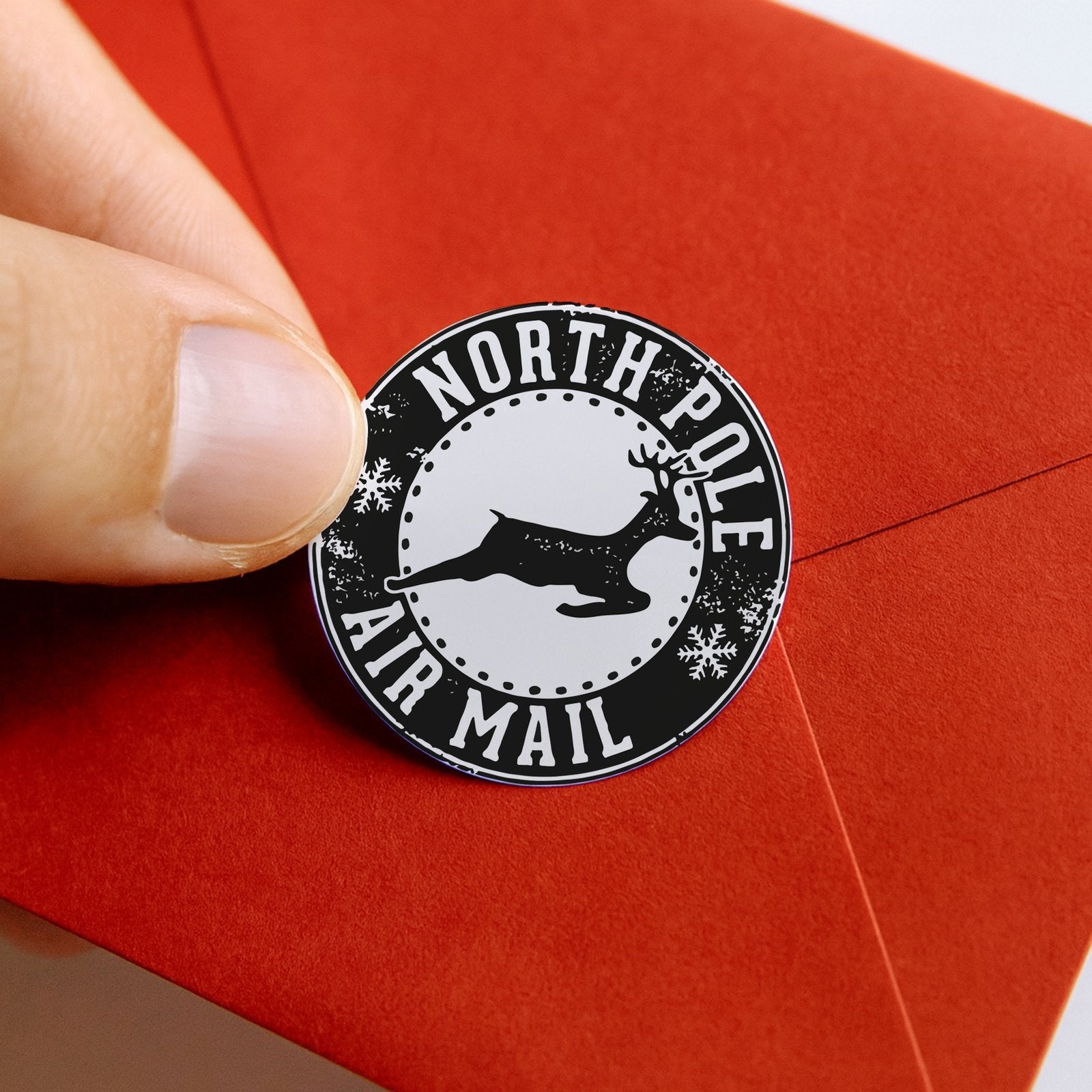 Reindeer Stamp paper stickers supplied on A5 sheets of 12 - view 9
