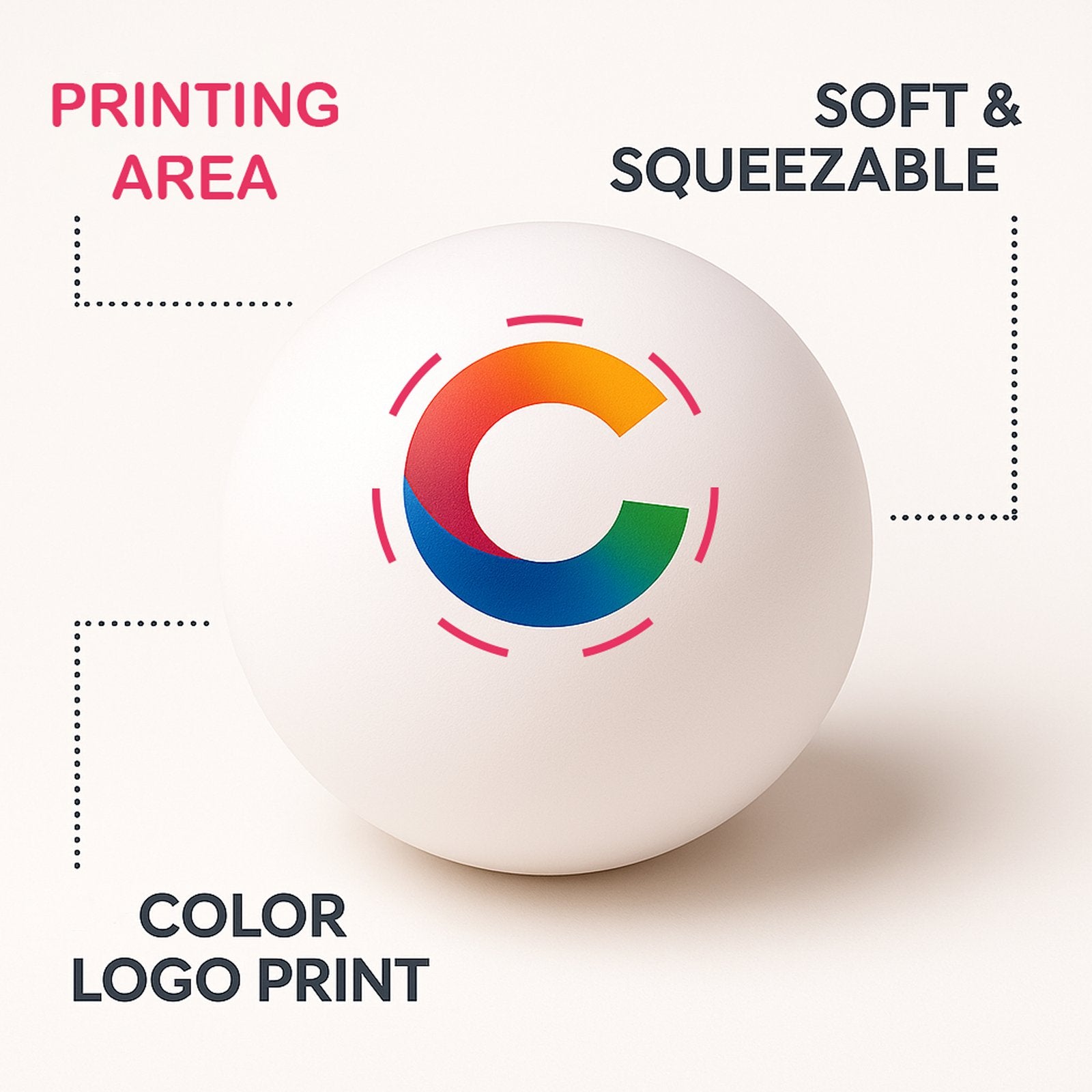 Custom printed promotional stress ball product image