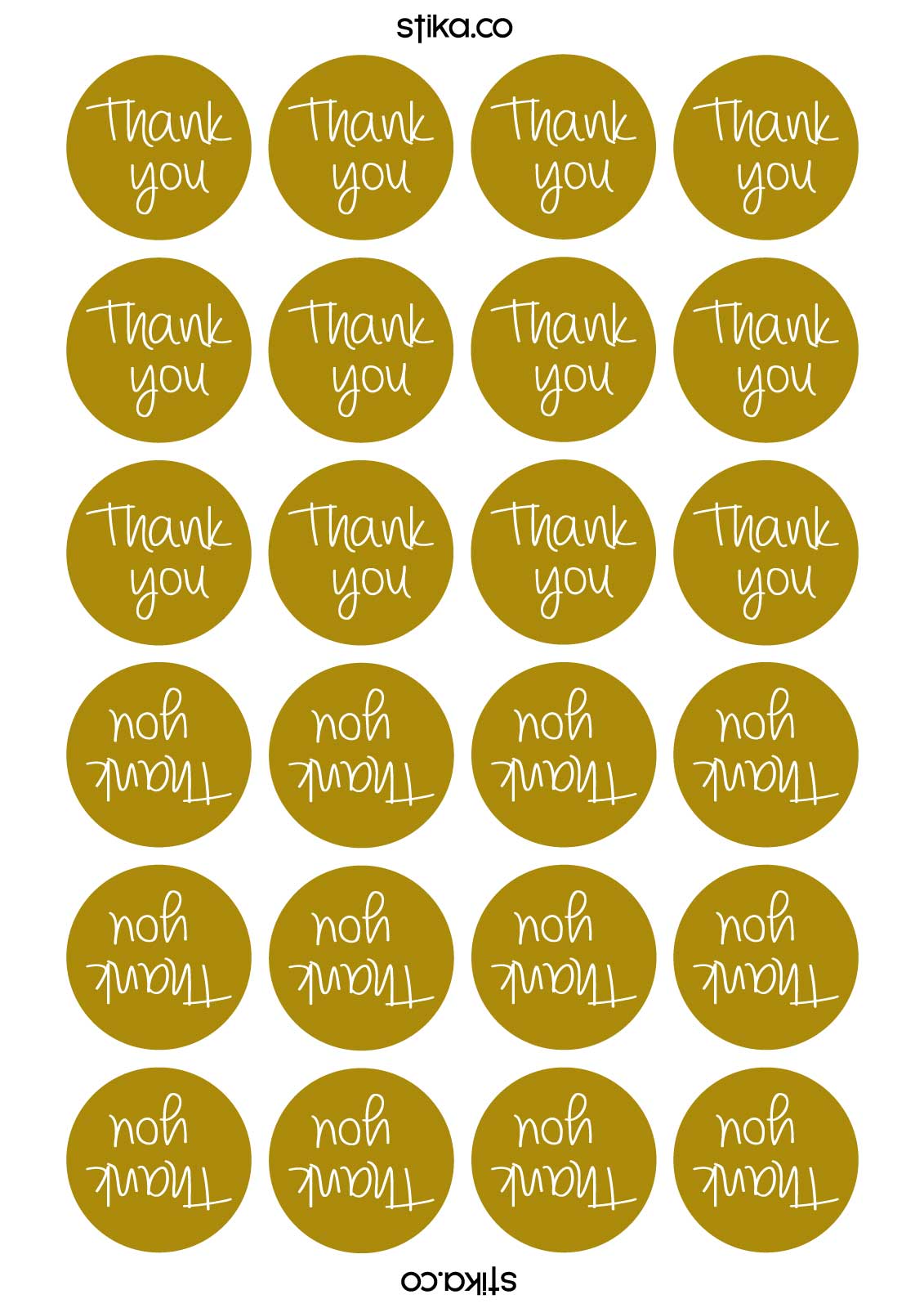 Thank You Decorative Birthday paper stickers supplied on A5 sheets of 12 - view 6
