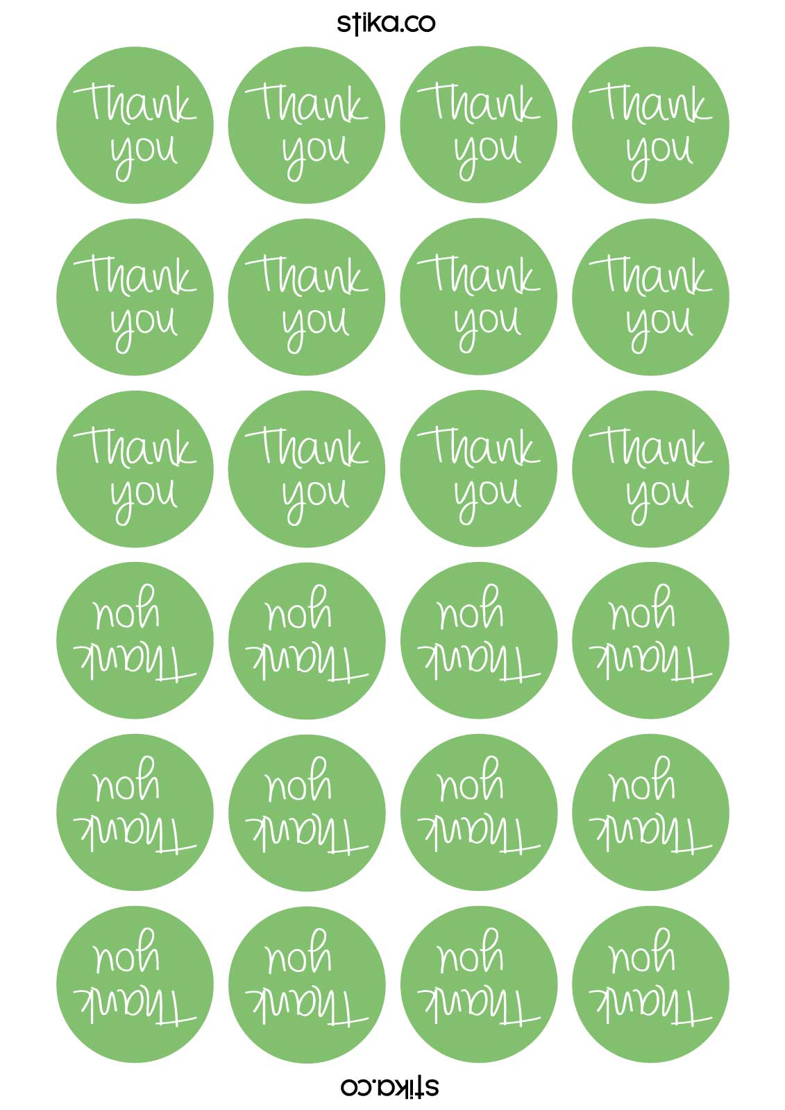 Thank You Decorative Birthday paper stickers supplied on A5 sheets of 12 - view 7