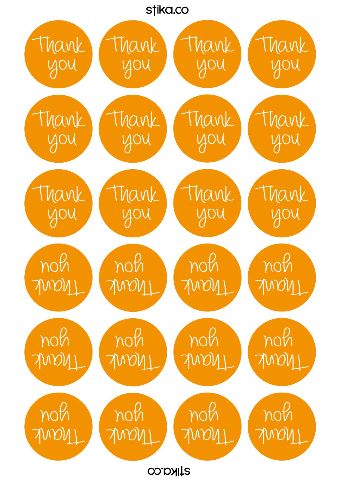 Thank You Decorative Birthday paper stickers supplied on A5 sheets of 12 - view 8