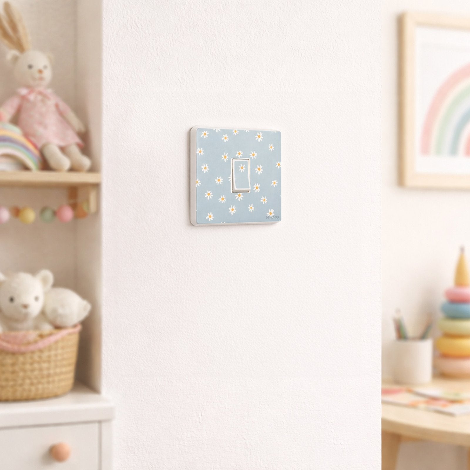 Daisy Pattern decorative light switch cover sticker design