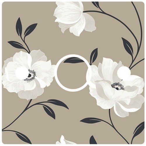 Floral Wallpaper decorative light switch cover sticker design - view 9