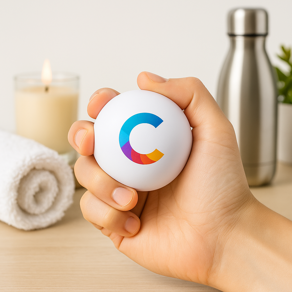 Custom printed promotional stress ball product image