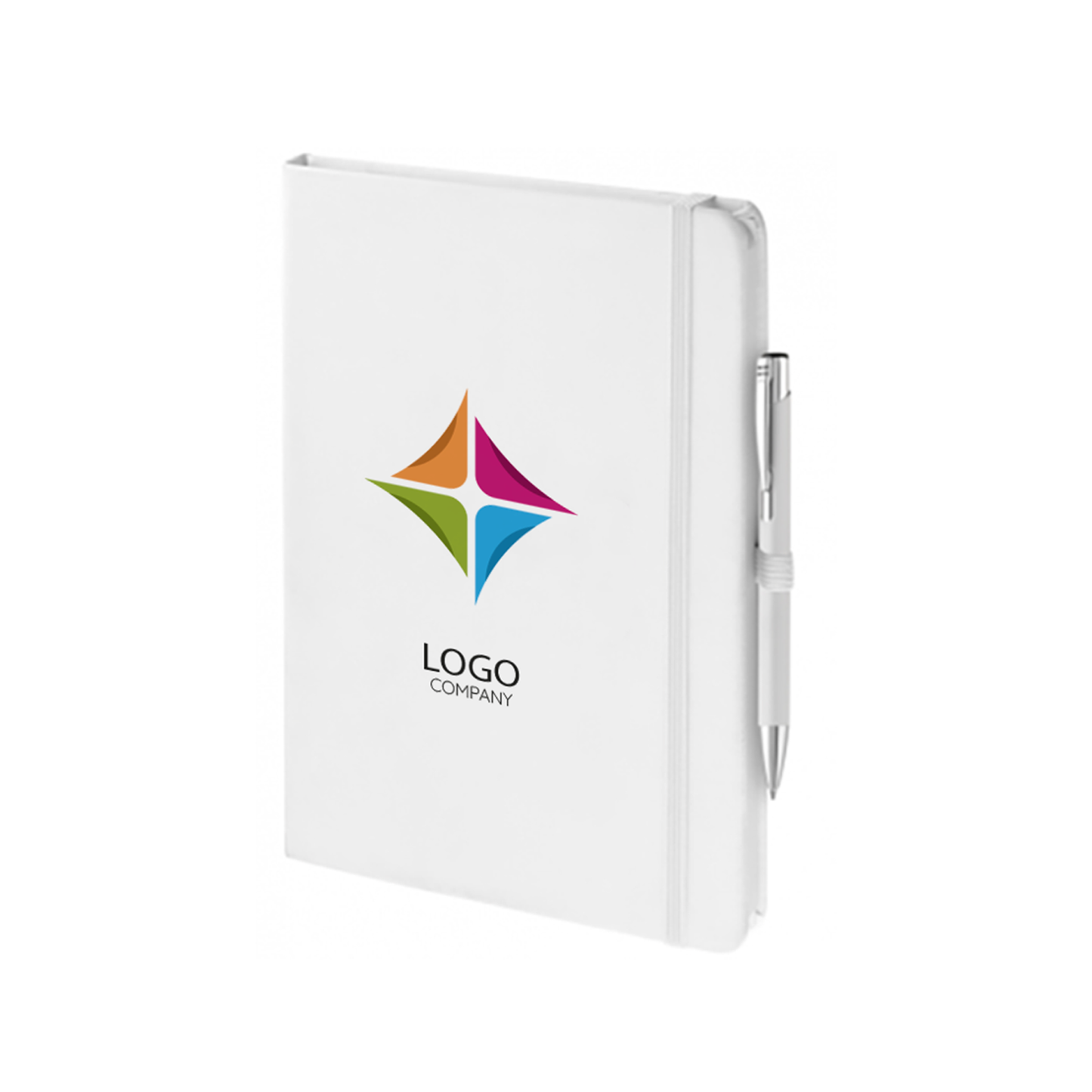 Personalised A5 soft feel notebook and pen set