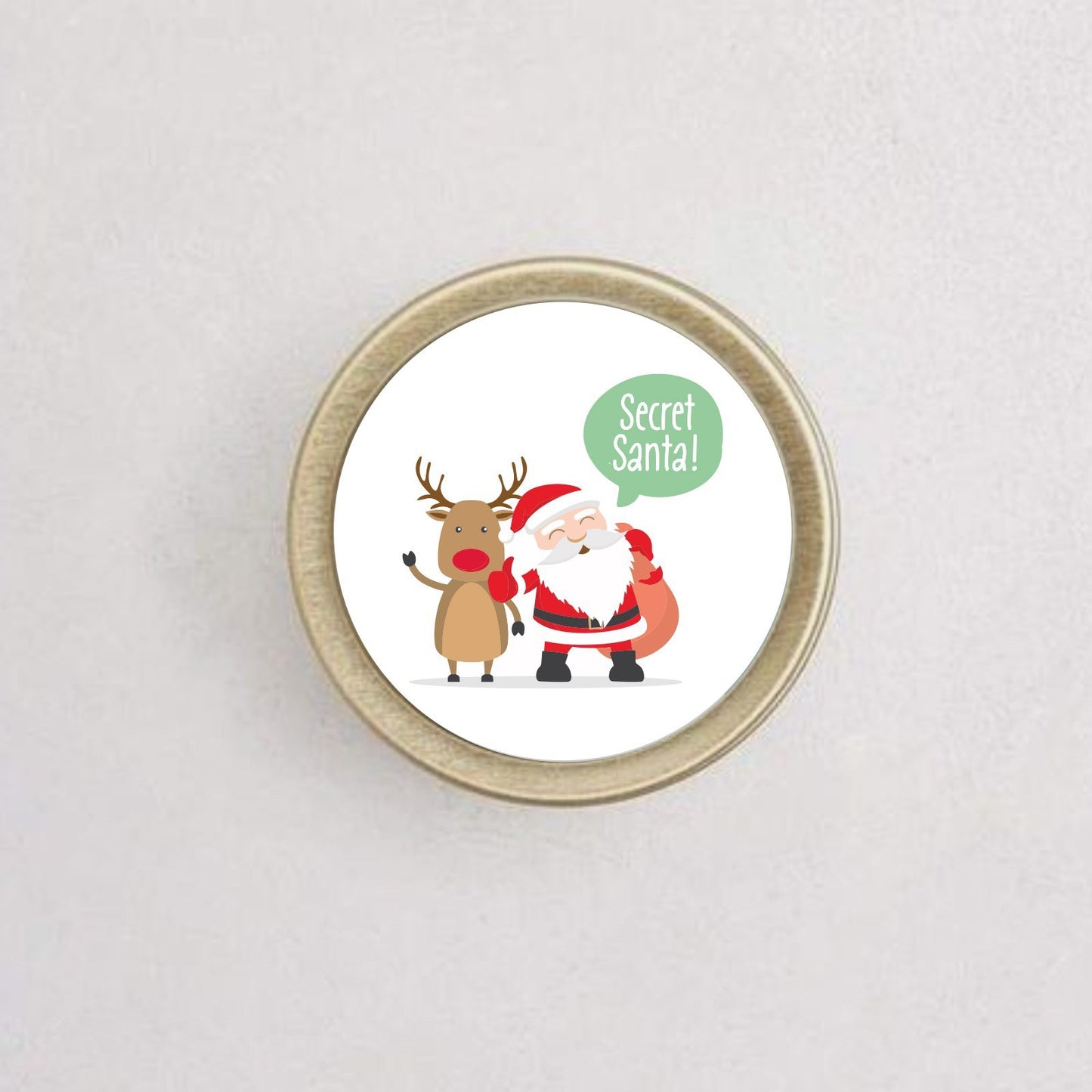 Secret Santa paper stickers supplied on A5 sheets of 12 - view 11