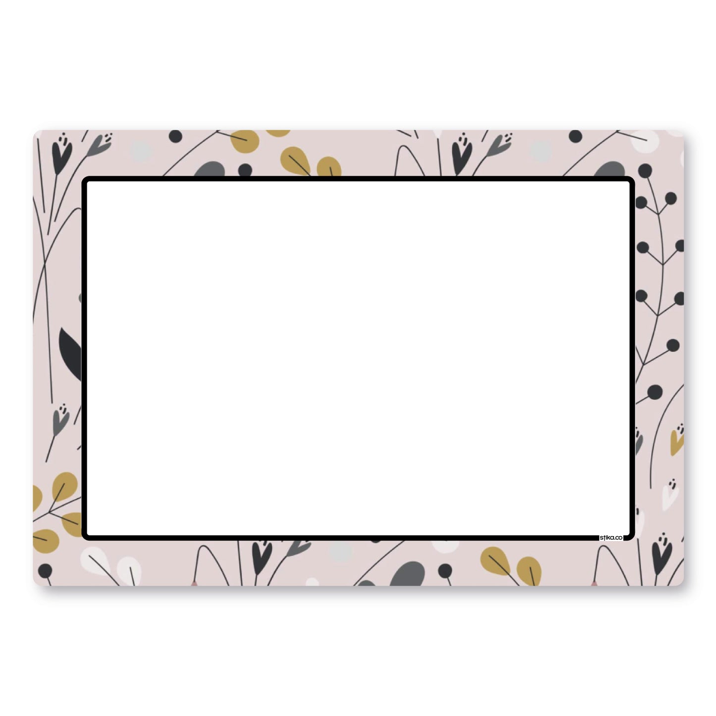 Personalised Pink Floral Wheelie Bin Stickers - Pack of 4