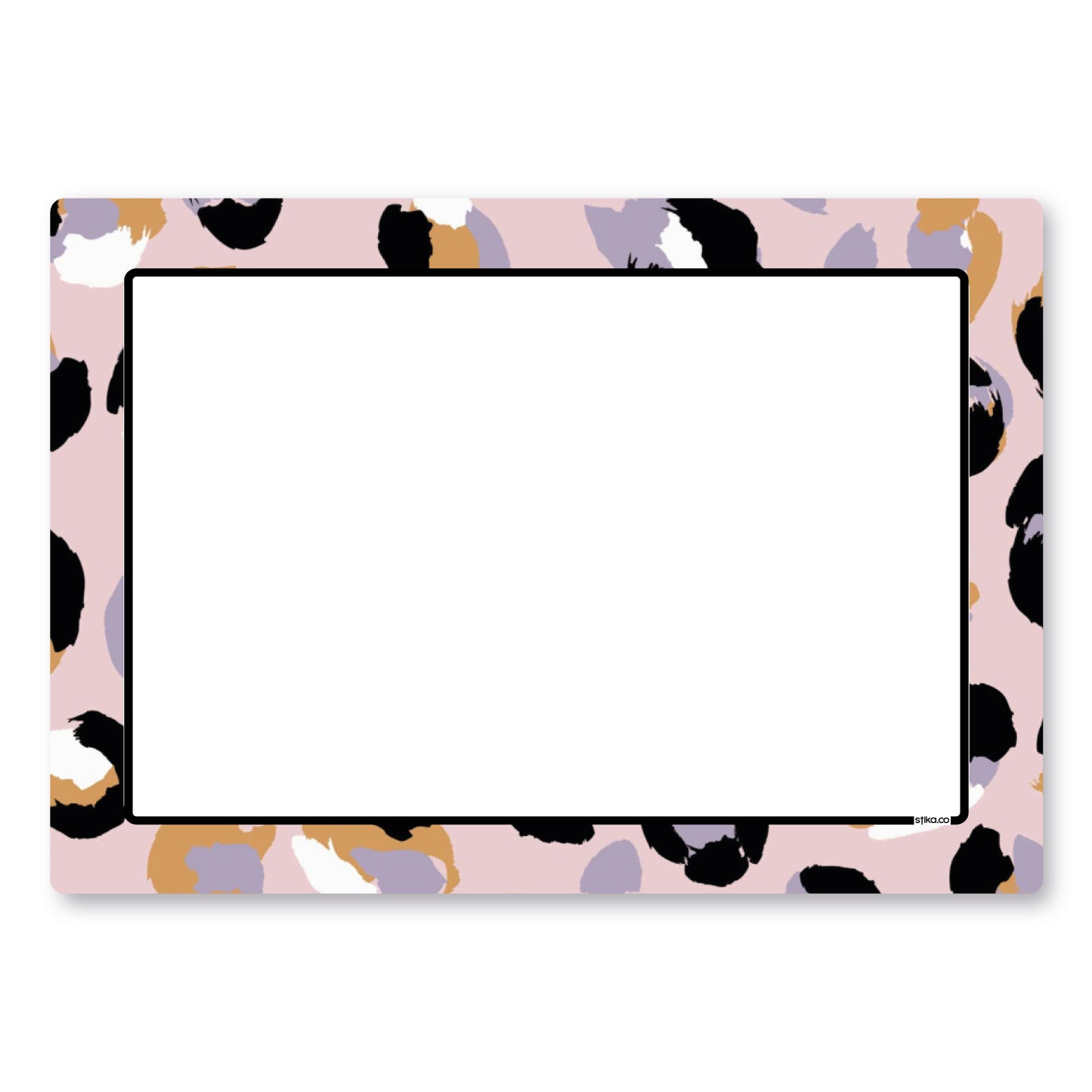 Personalised Purple Leopard Print Wheelie Bin Stickers - Pack of 4