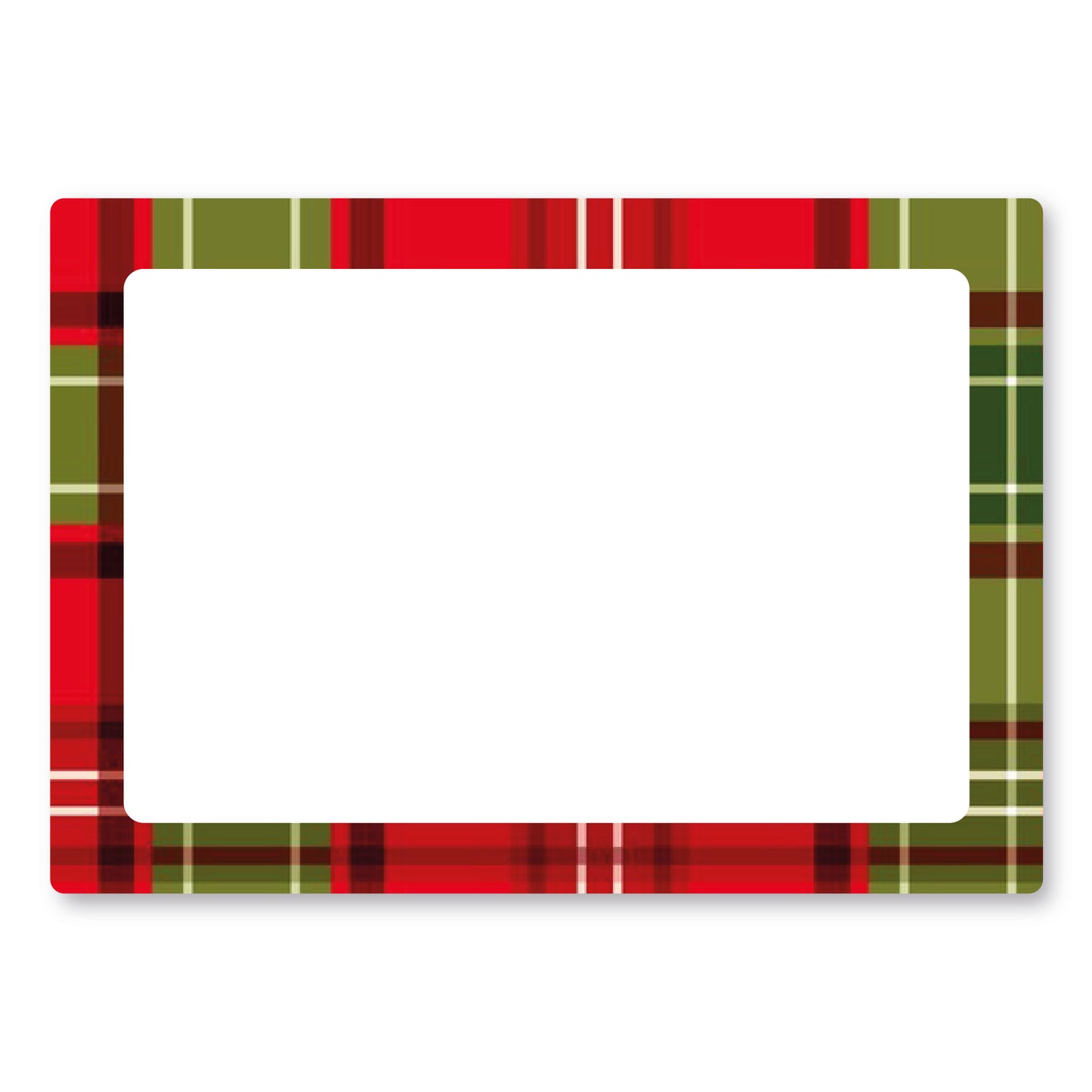 Personalised Tartan Wheelie Bin Stickers - Pack of 4