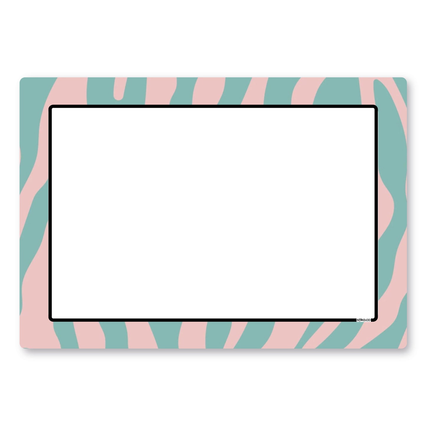 Personalised Pink & Green Zebra Print Wheelie Bin Stickers - Pack of 4