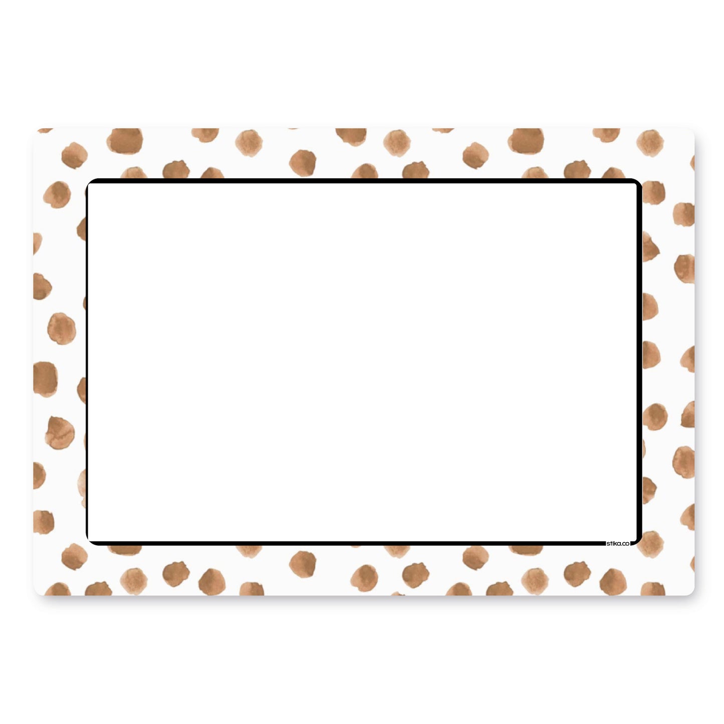 Personalised Terracotta Dots Wheelie Bin Stickers - Pack of 4