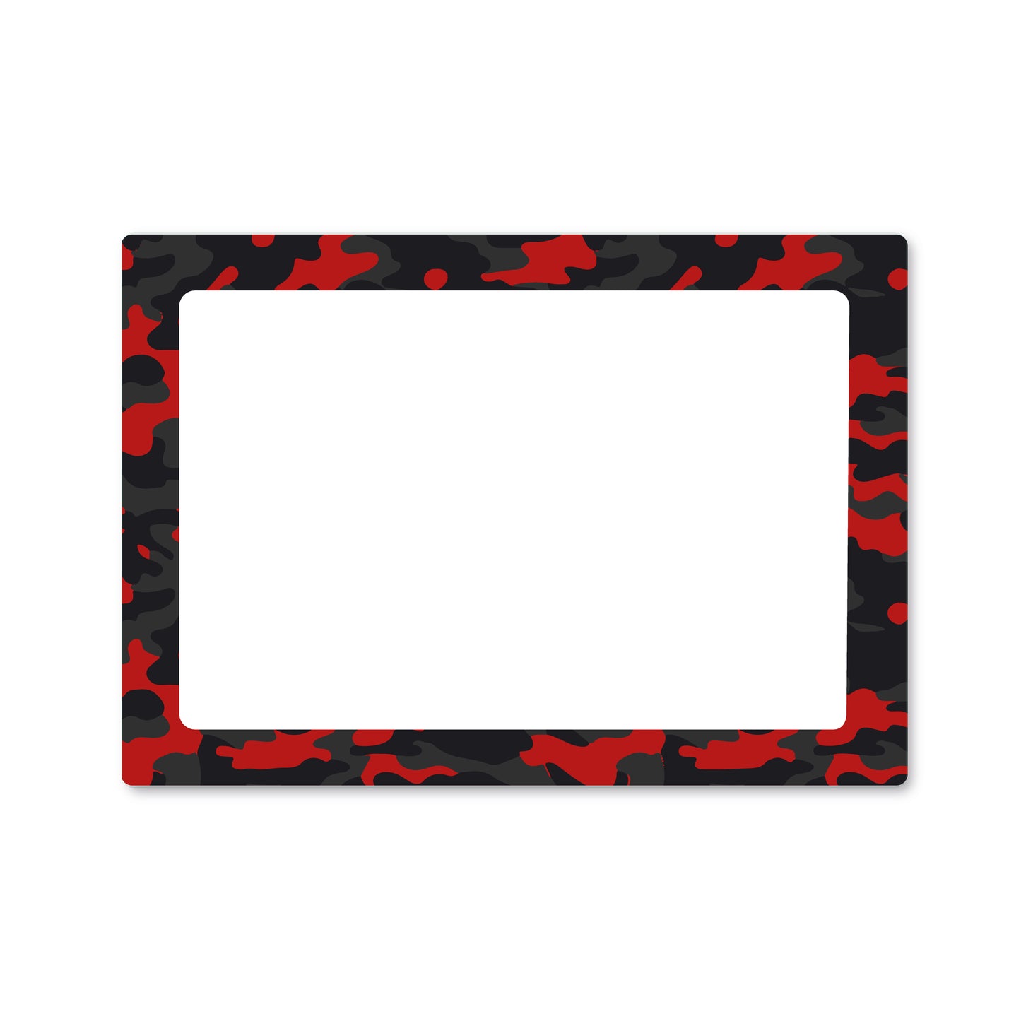 Personalised Red Camouflage Wheelie Bin Stickers - Pack of 4