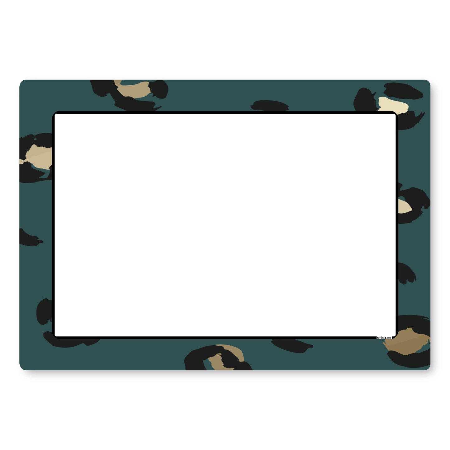 Personalised Green Leopard Print Wheelie Bin Stickers - Pack of 4