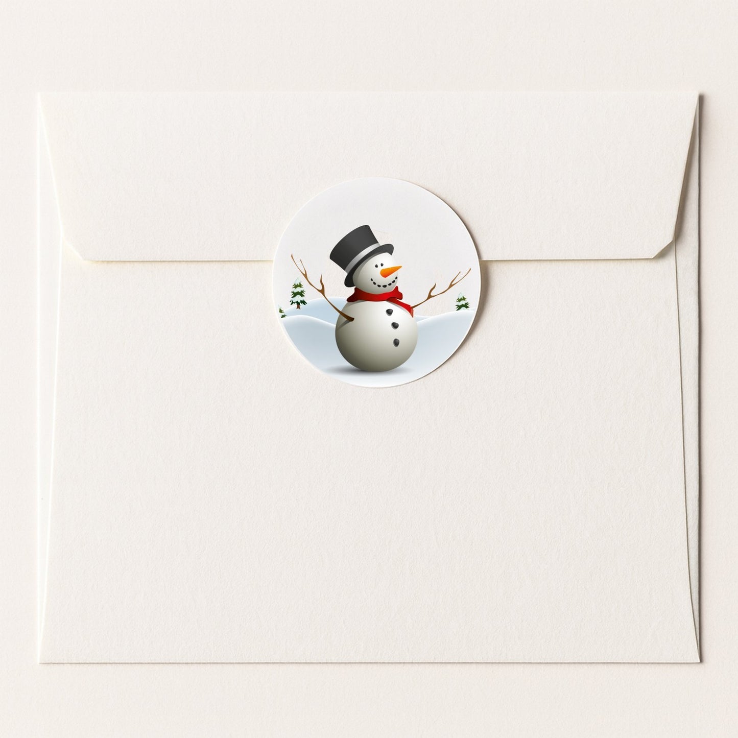Snowman paper stickers supplied on A5 sheets of 12 - view 4