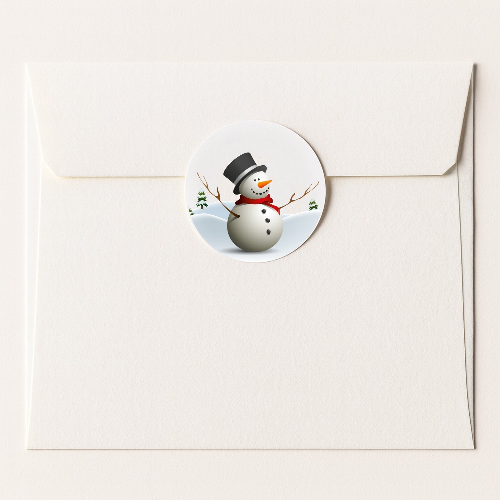 Snowman paper stickers supplied on A5 sheets of 12 - view 4
