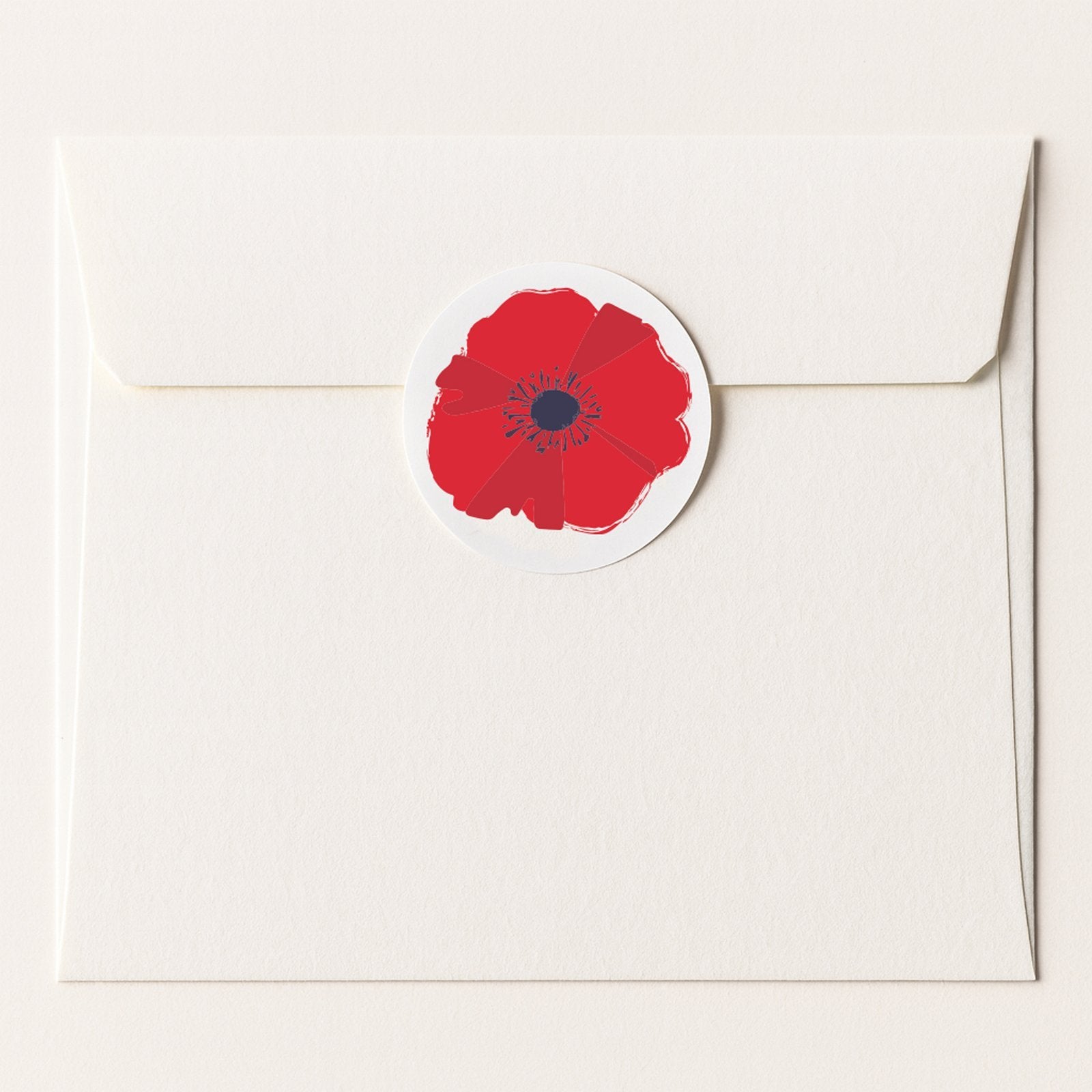 Red Poppy paper stickers supplied on A5 sheets of 12 - view 15