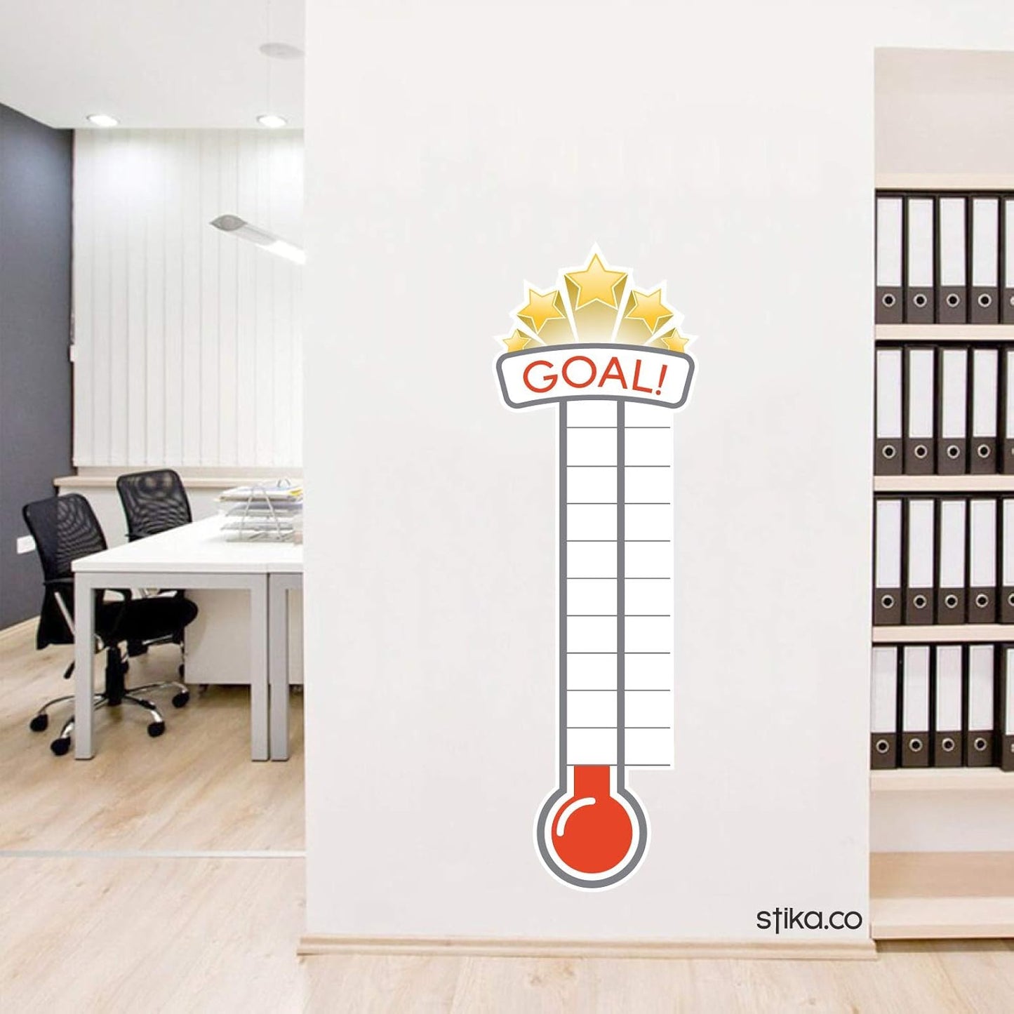 Classic Fundraising Thermometer Wall Sticker