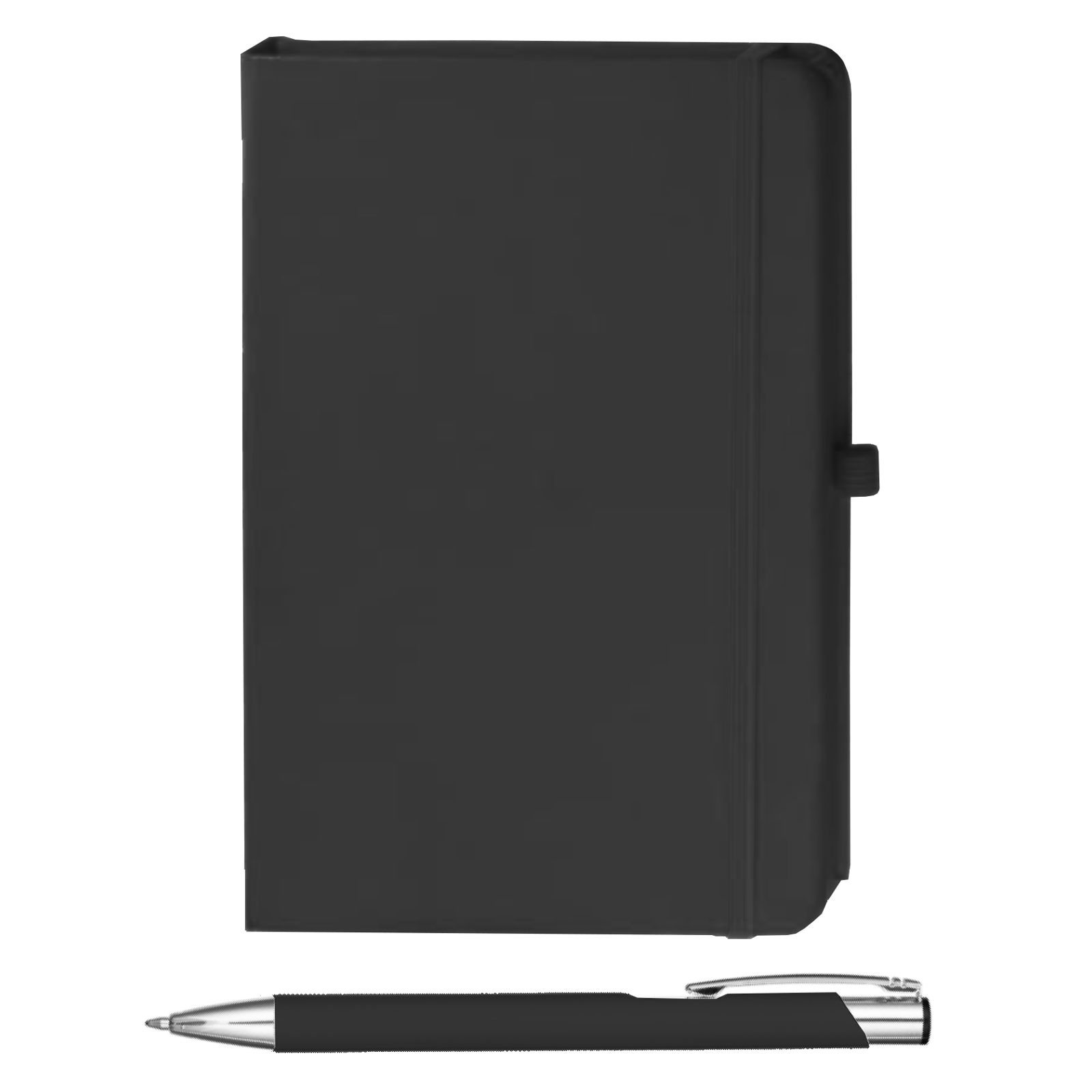 Personalised black A5 notebook and pen set