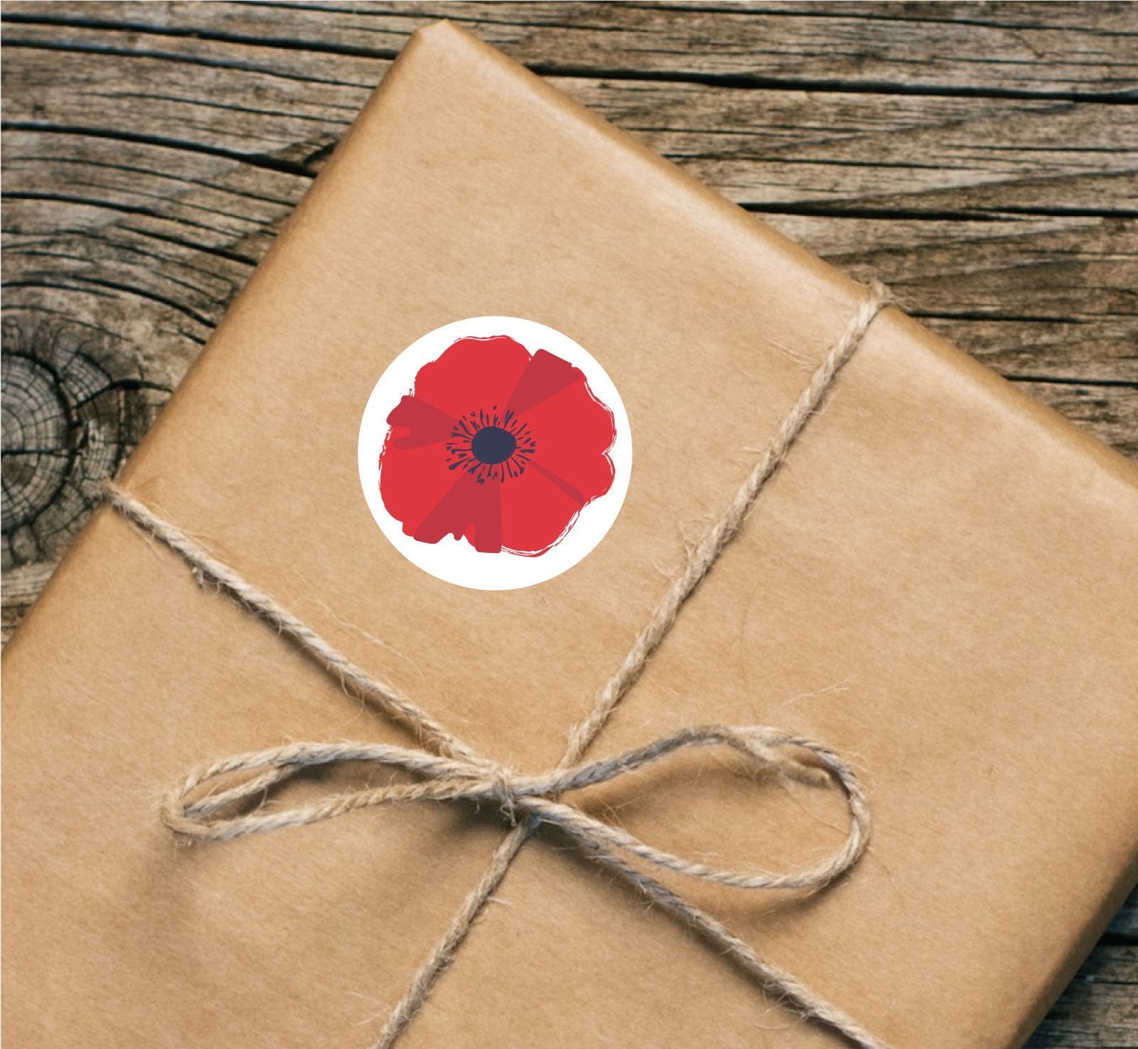 Red Poppy paper stickers supplied on A5 sheets of 12 - view 17